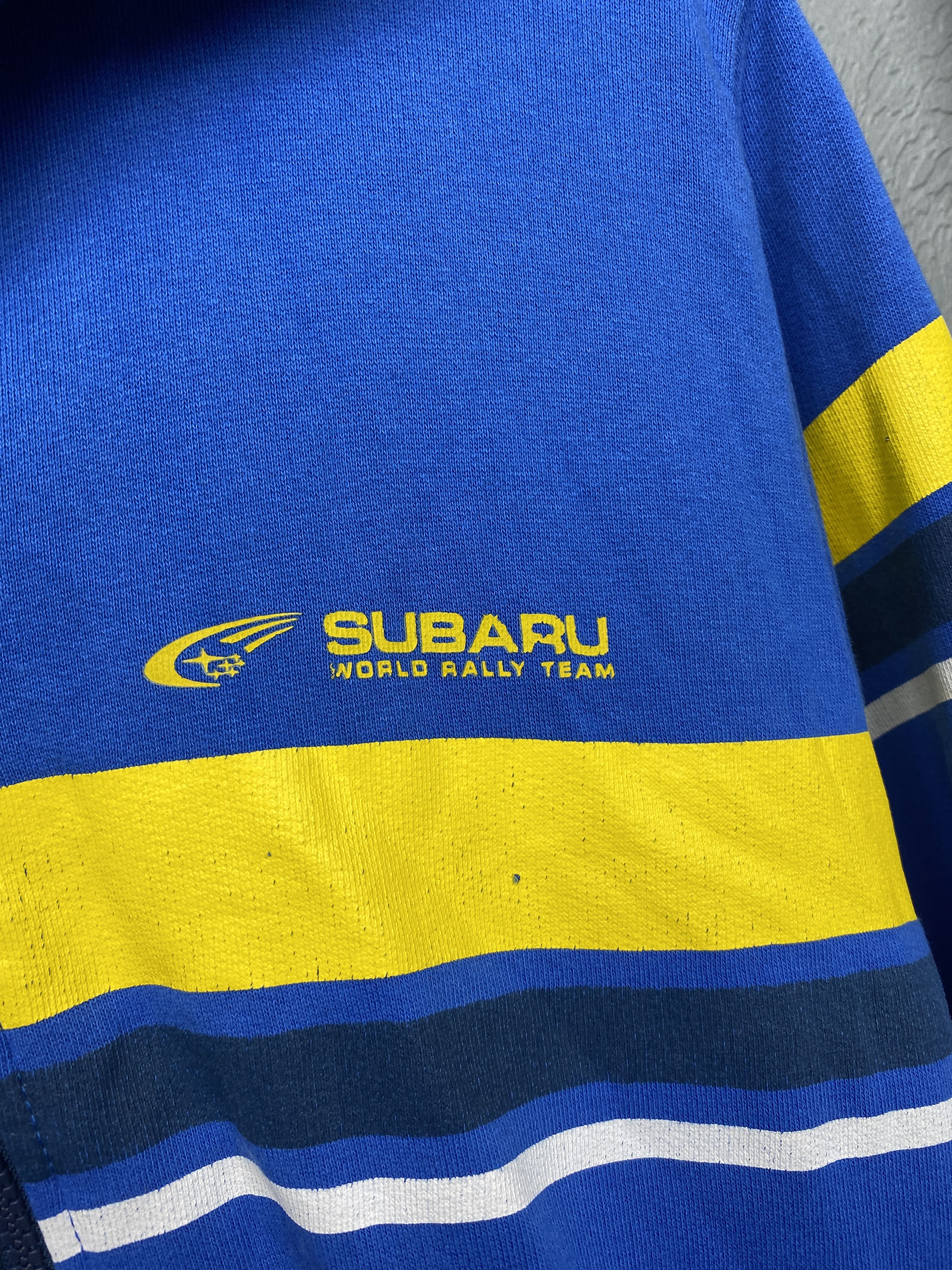 Japanese Brand Subaru Racing Rally Team Vintage Mens Zip Hoodie Size US XL / EU 56 / 4 - 3 Thumbnail