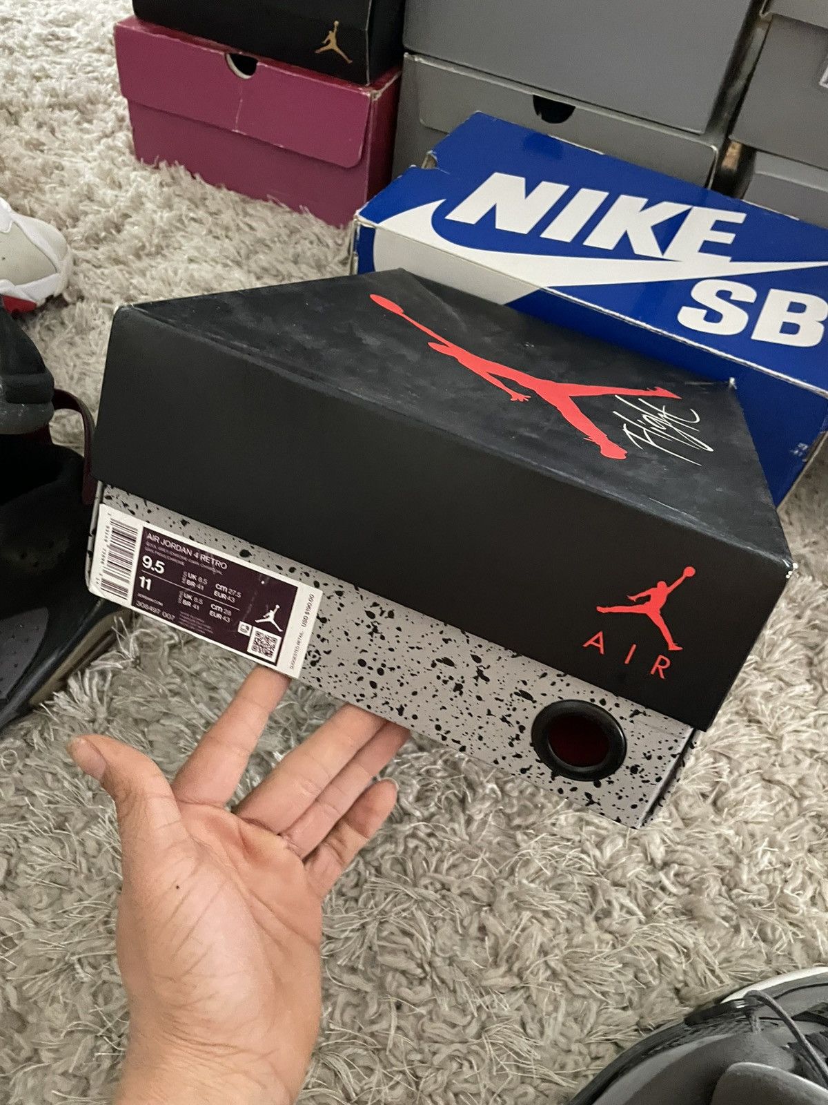 Jordan Brand Jordan 4 Cool Grey Size US 9.5 / EU 42-43 - 10 Thumbnail