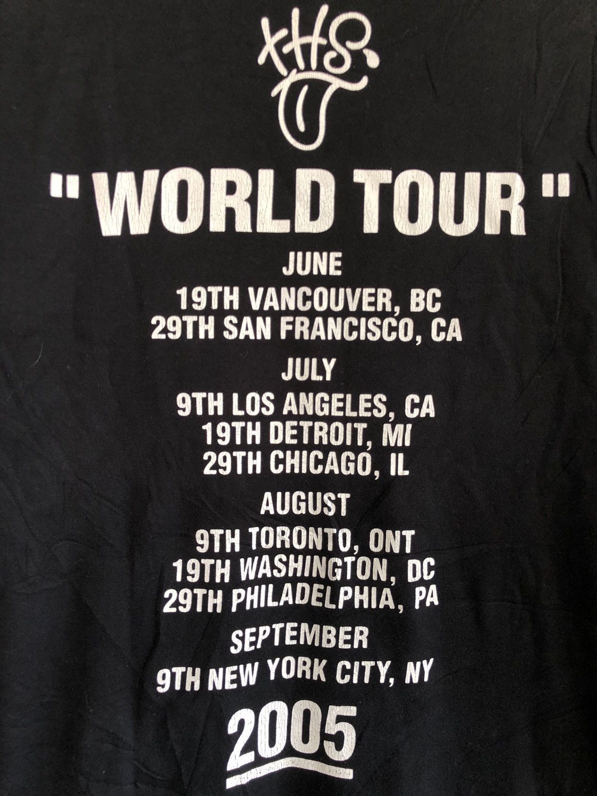 Japanese Brand × Number (N)ine × Vintage VINTAGE NUMBERNINE WORLD TOUR 2005 TEE Size US L / EU 52-54 / 3 - 8 Thumbnail