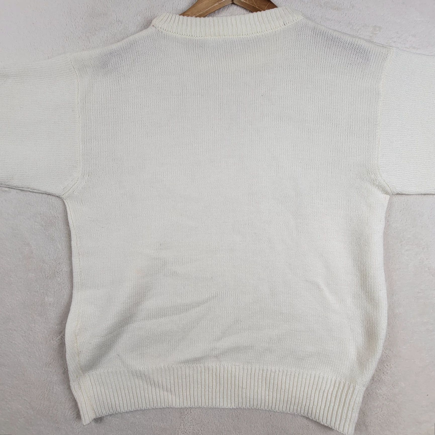 Hugo Boss VINTAGE Boss International Sport Classic Crew Neck Sweatshirt Mens Large White Mens Size US L / EU 52-54 / 3 - 3 Thumbnail