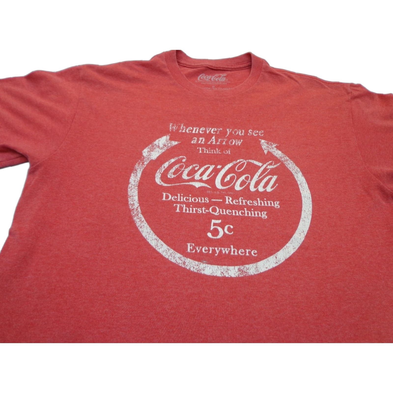 Vintage Coca-Cola T-shirt Red Logo -Medium Mens Coca-Cola Coke 90s StyleVintage: No Tee Short Sleeve Cotton Blend Classic Fit Regular Size M Size US M / EU 48-50 / 2 - 1 Thumbnail