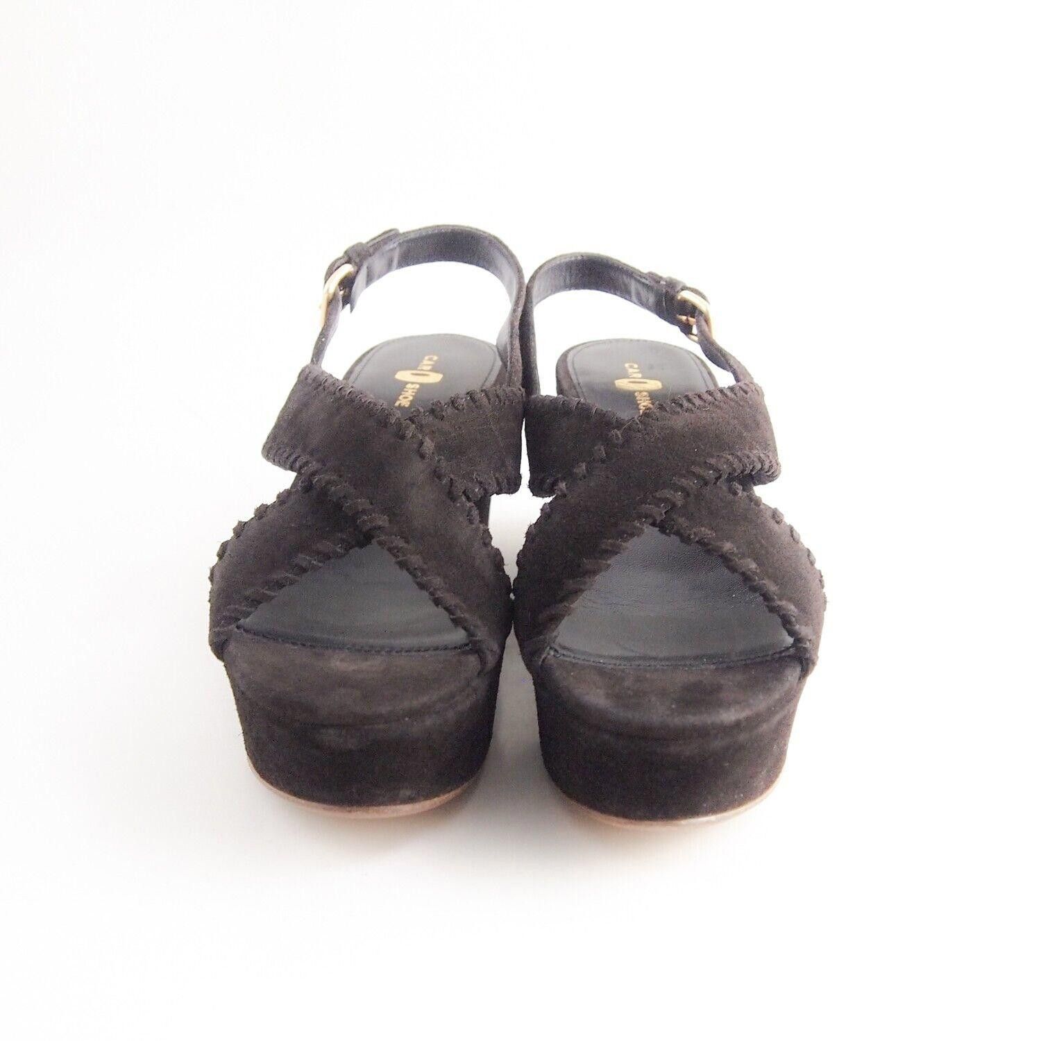Car Shoe Car Shoe by Prada Wedge Sandals Brown Suede Size US 9 EU 39 Size US 9 / IT 39 - 3 Thumbnail