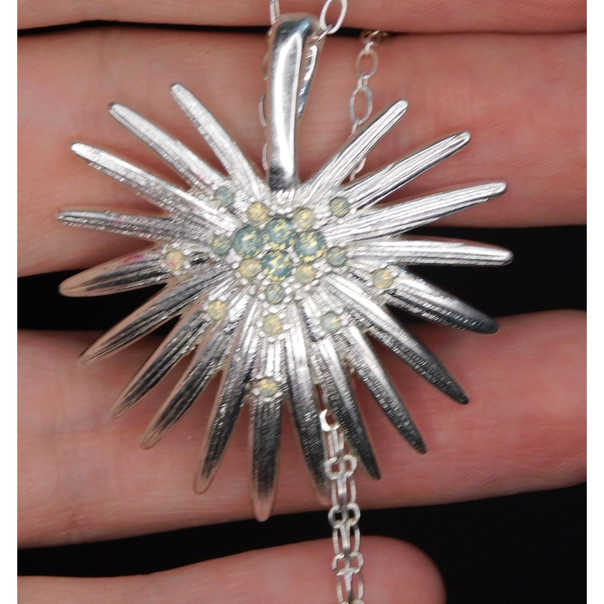 Other Whimsical Ice Princess Silver Tone Pendant Necklace With Blu Size ONE SIZE - 4 Thumbnail