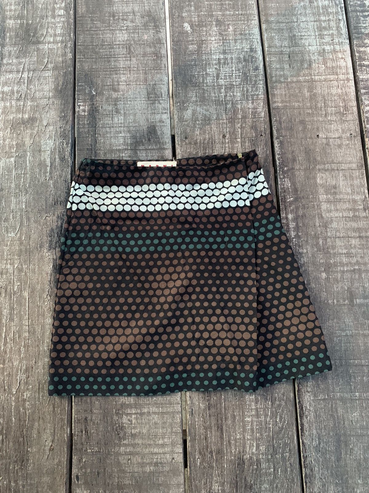 image of Marni Mini Skirt Nice Design in Brown, Women's (Size 28)