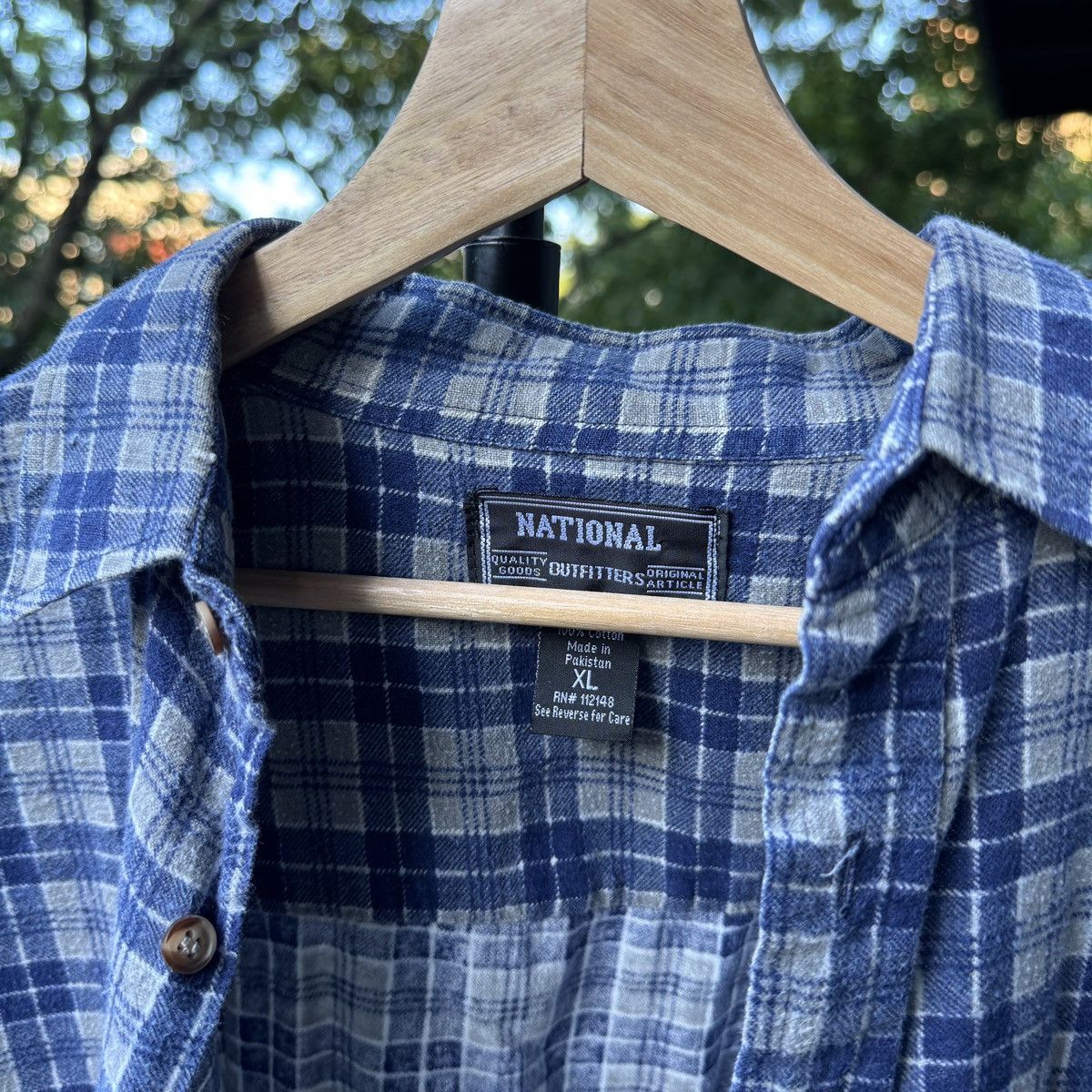 Vintage Thrashed Faded Distressed Flannel Shirt ERD Grunge Chrome Size US XL / EU 56 / 4 - 3 Thumbnail
