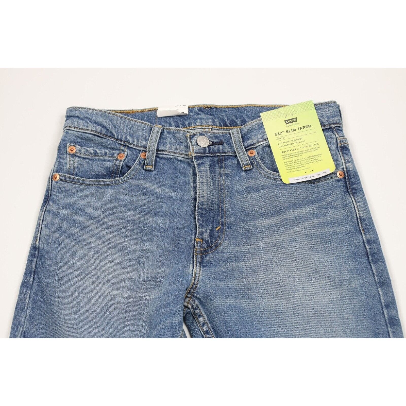 Levi's New Levis 512 Stretch Slim Fit Tapered Leg Denim Jeans Size US 29 - 2 Thumbnail