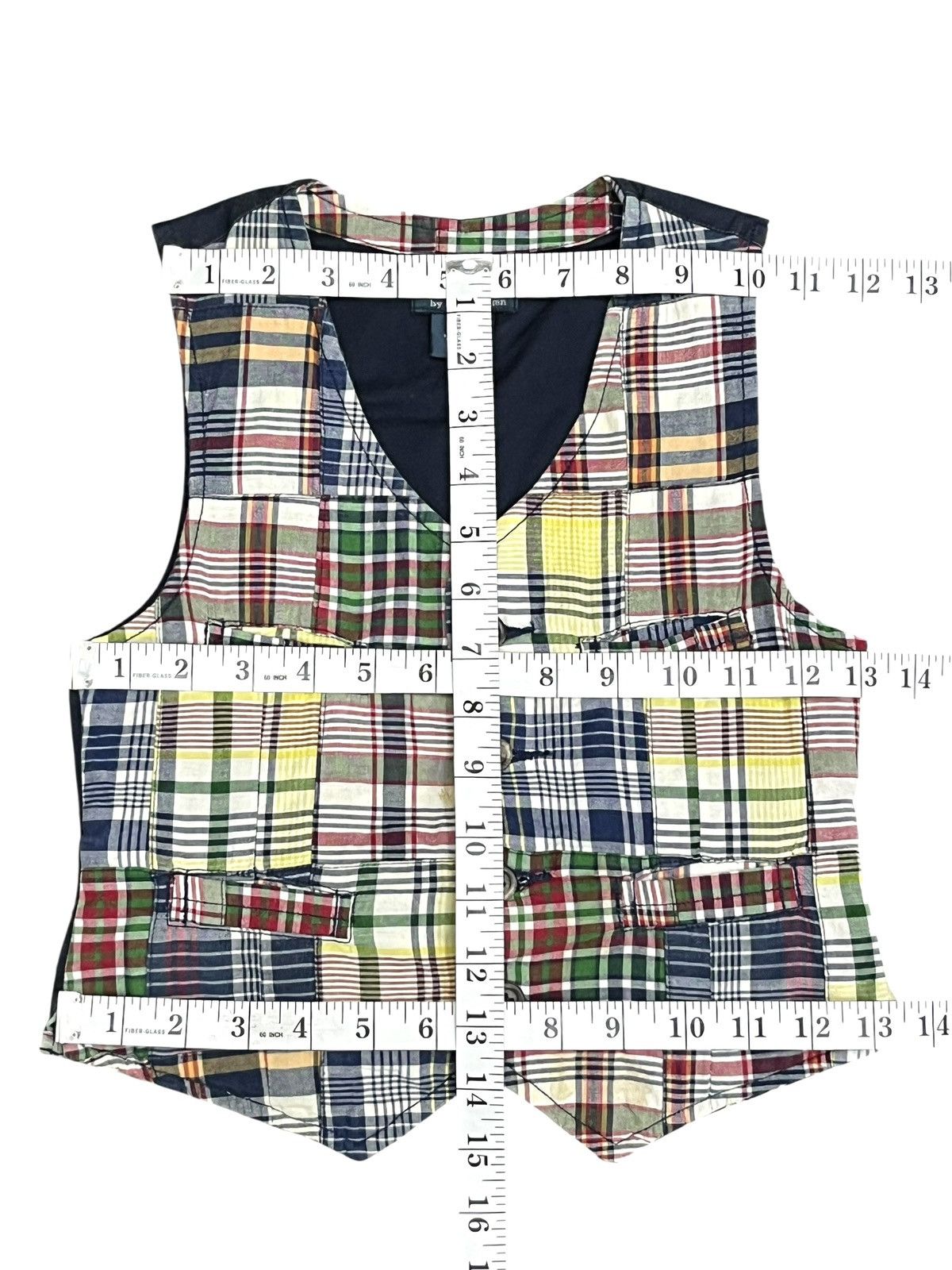 Polo Ralph Lauren Vintage Polo Ralph Lauren Patchwork Madras Plaid Vest Junior Size US XXS / EU 40 - 8 Thumbnail