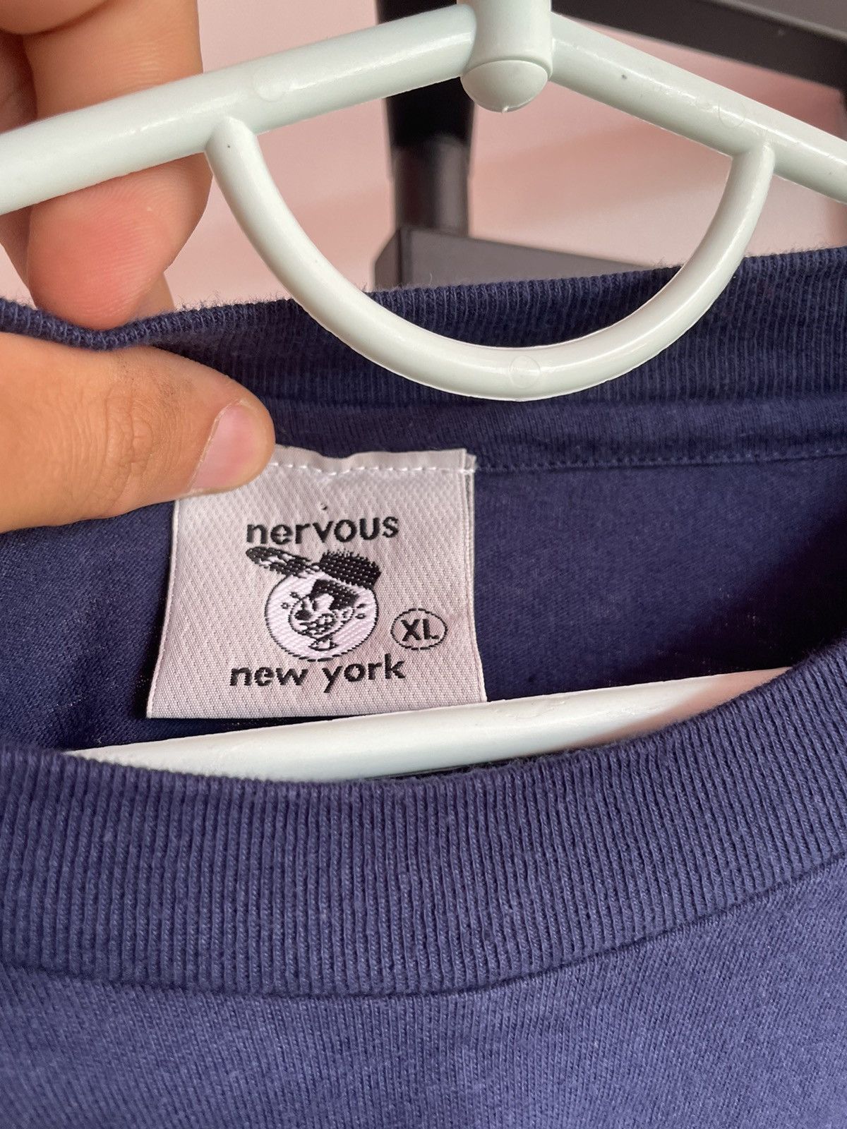 Band Tees × Vintage Vintage 1995 Nervous Records Longsleeve New York Rap T Shirt Size US XL / EU 56 / 4 - 12 Thumbnail