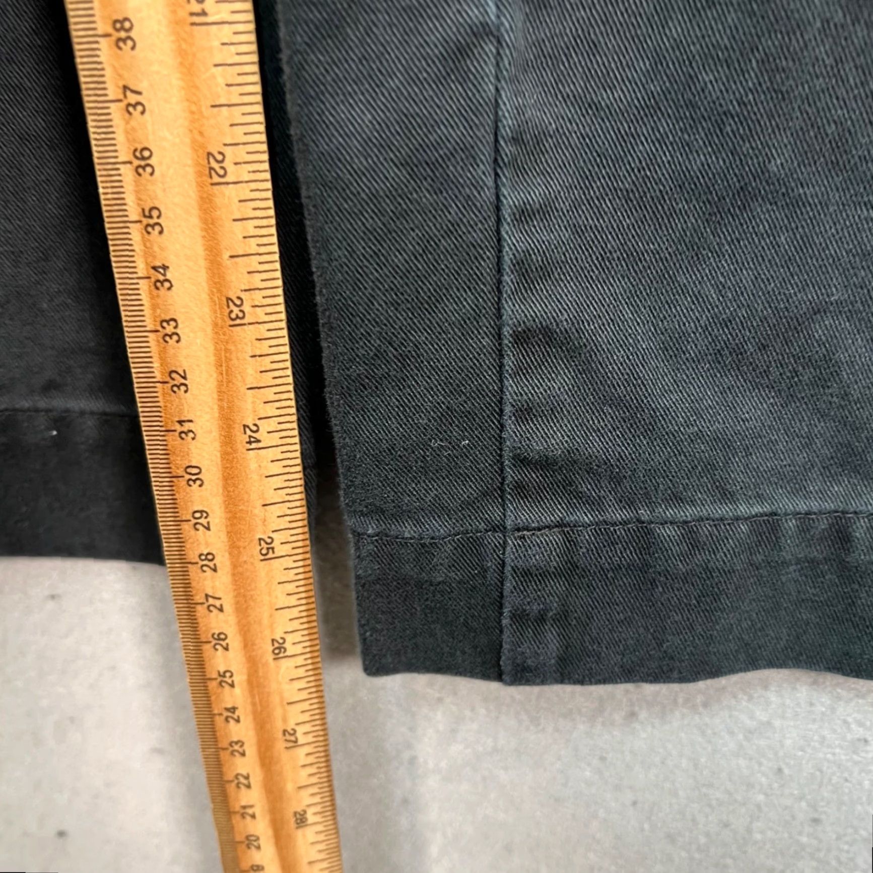 Uniqlo UNIQLO U Womens Size 8 Black High-Waisted Wide-Leg Cotton Pants With Belt Size 30" / US 8 / IT 44 - 7 Thumbnail