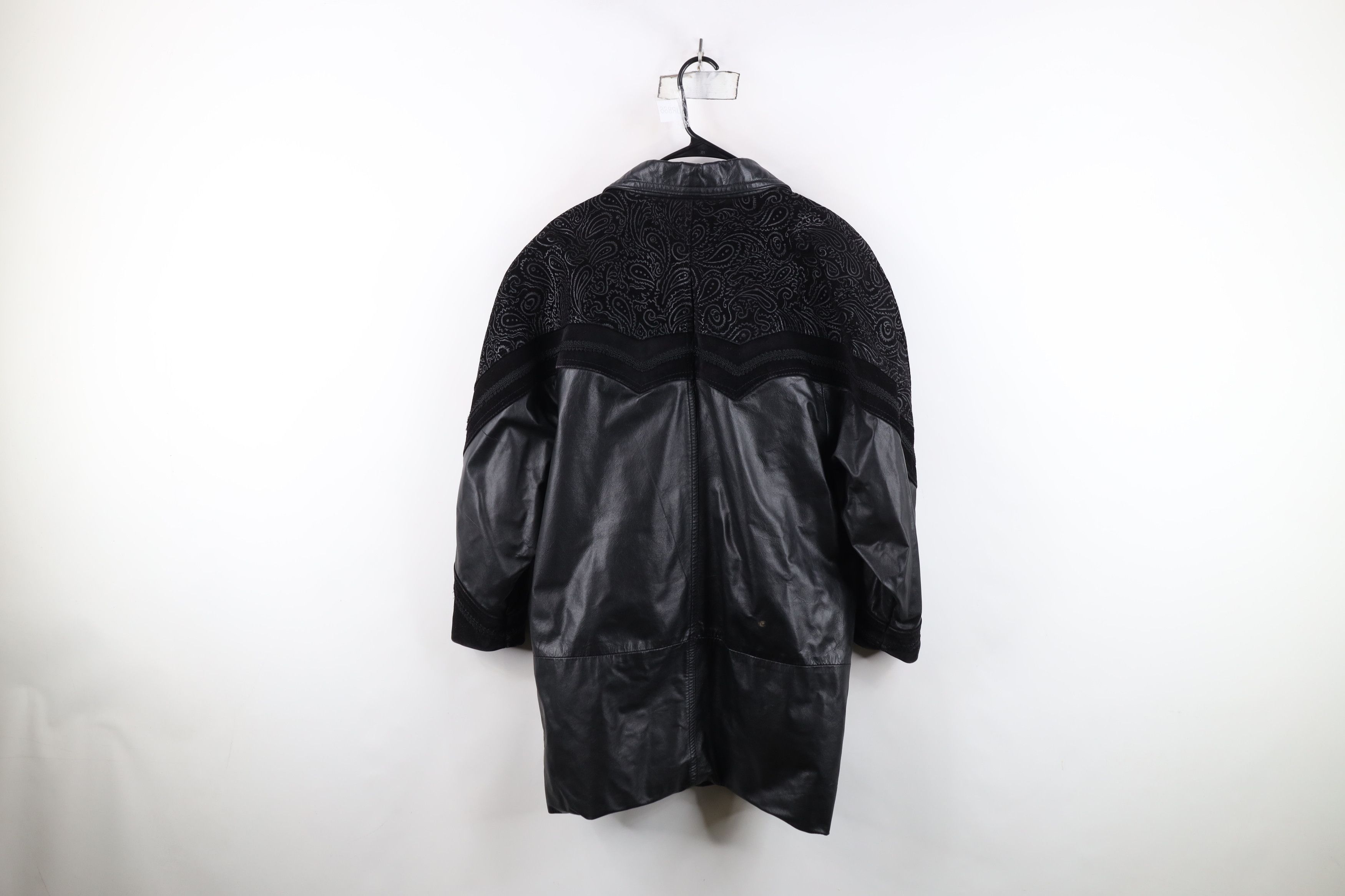 Vintage Vintage 90s Streetwear Gothic Distressed Leather Jacket Size S / US 4 / IT 40 - 14 Thumbnail