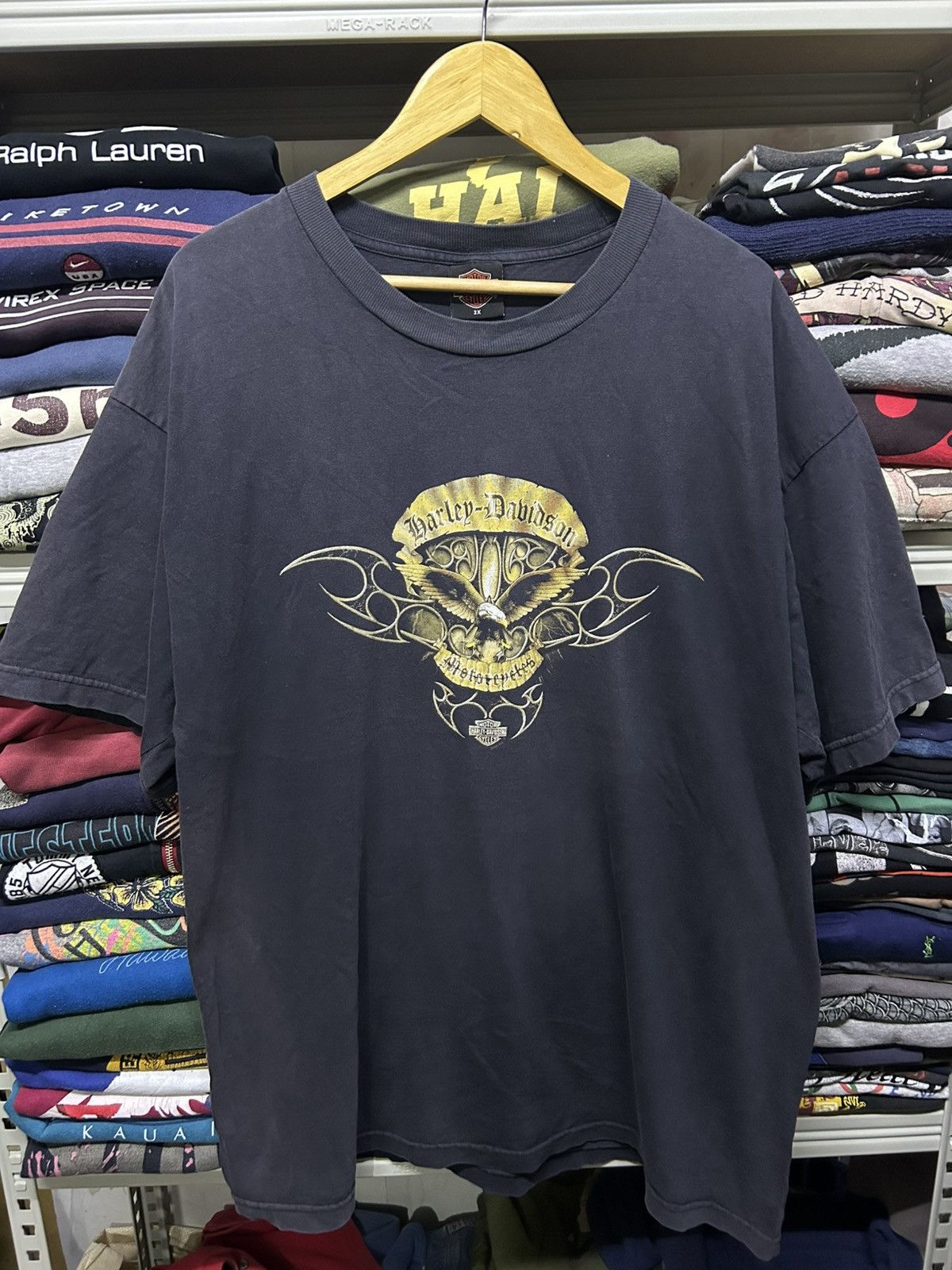 Harley Davidson Vintage Sunfaded Harley Davidson Size US XXL / EU 58 / 5 - 1 Thumbnail