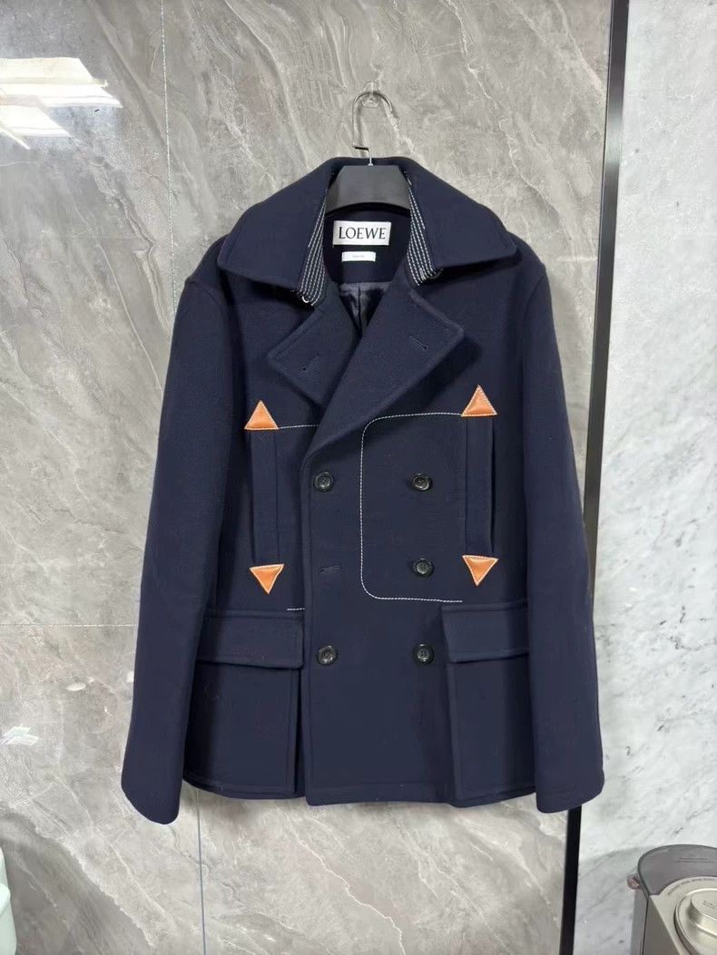 Loewe LOEWE Wool blended cashmere wool coat Size M / US 6-8 / IT 42-44 - 1 Thumbnail