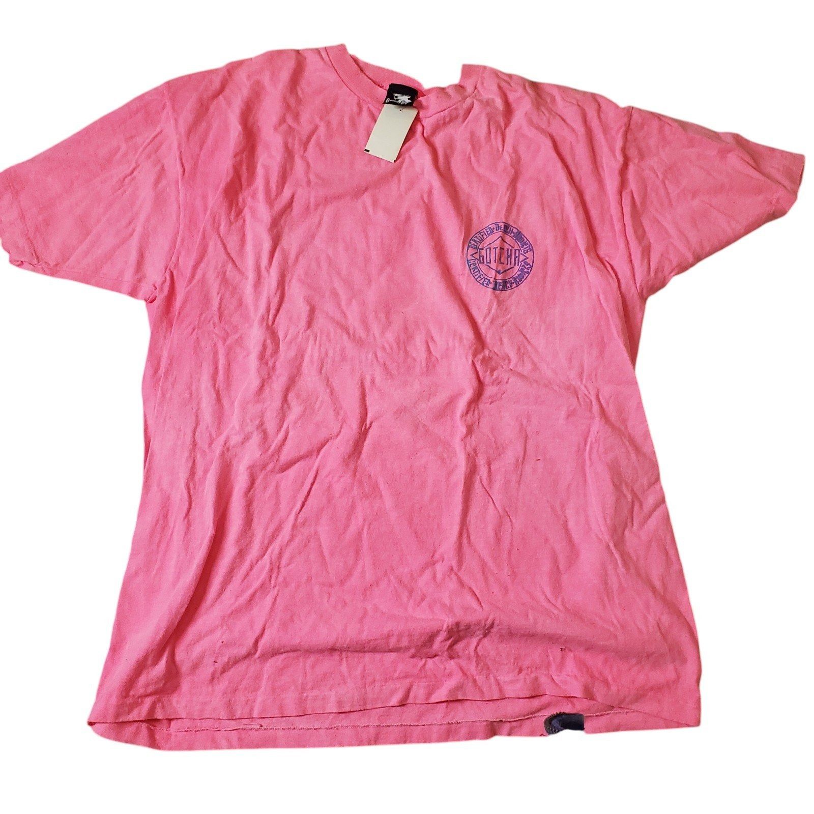 Gotcha Gotcha Vintage Oversized 80s 90s Graphic T-Shirt Cotton Neon Size US L / EU 52-54 / 3 - 2 Thumbnail