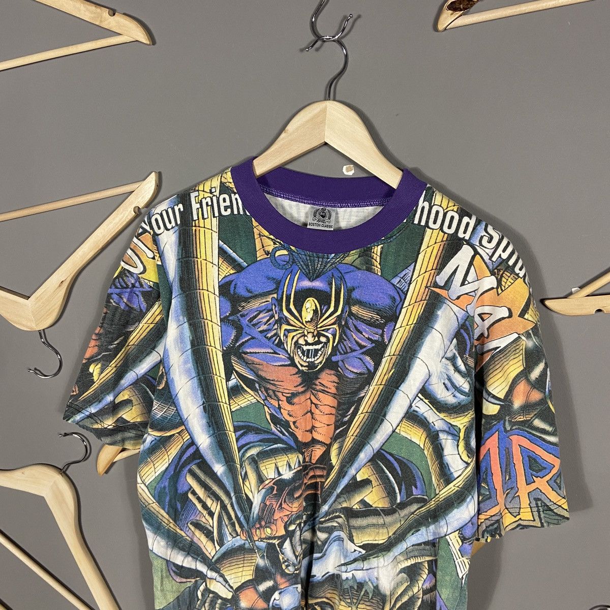 Marvel Comics Vintage 90s Araknis Comics Mosquitohead AOP T-shirt Size US L / EU 52-54 / 3 - 3 Thumbnail