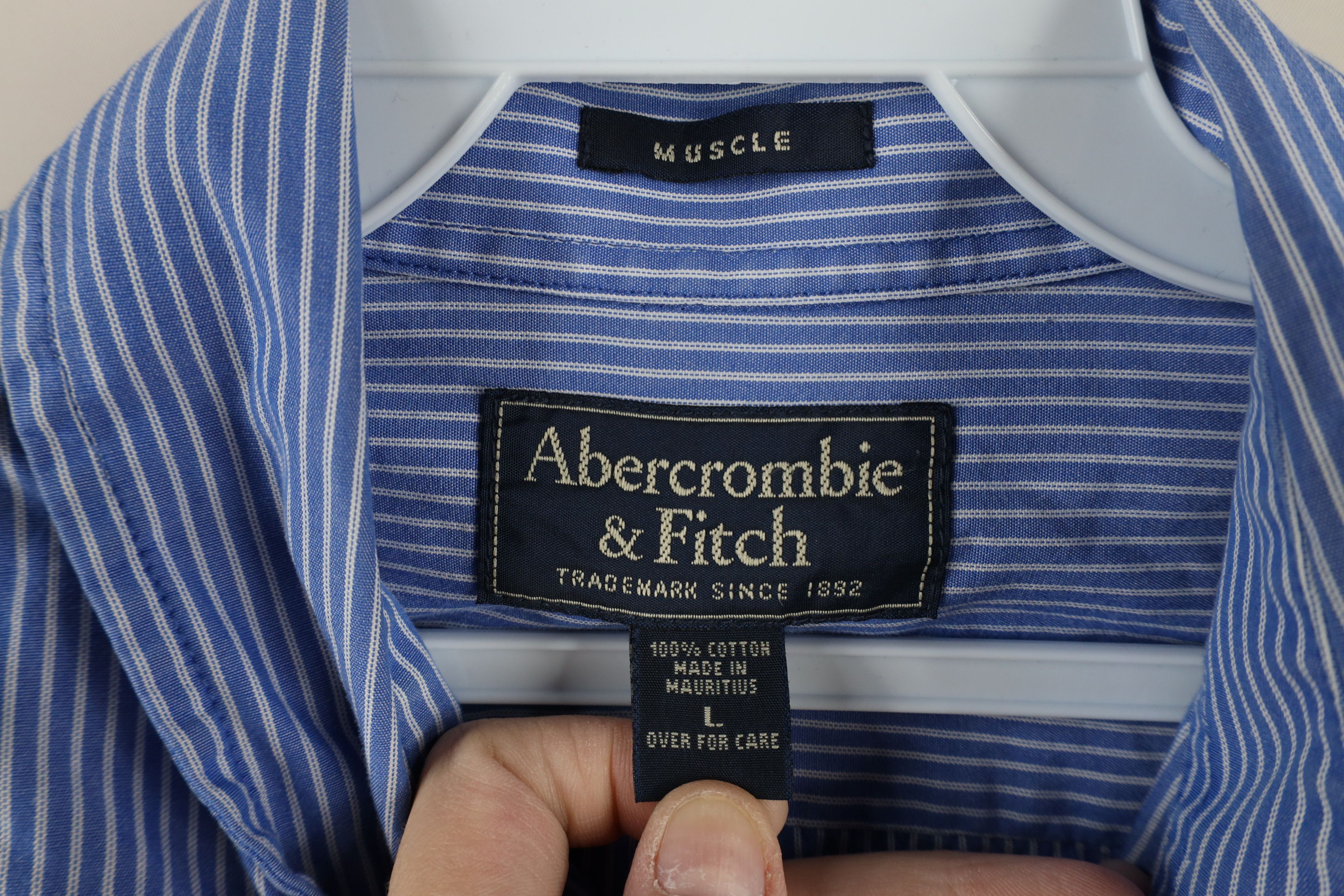 Abercrombie & Fitch × Vintage Vintage Abercrombie & Fitch Collared Button Down Shirt Size US L / EU 52-54 / 3 - 9 Thumbnail