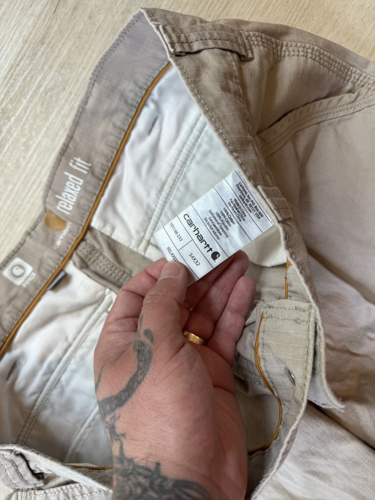 Carhartt Tan Carhartt cargo pants. Tagged 34x32 Size US 34 / EU 50 - 6 Thumbnail