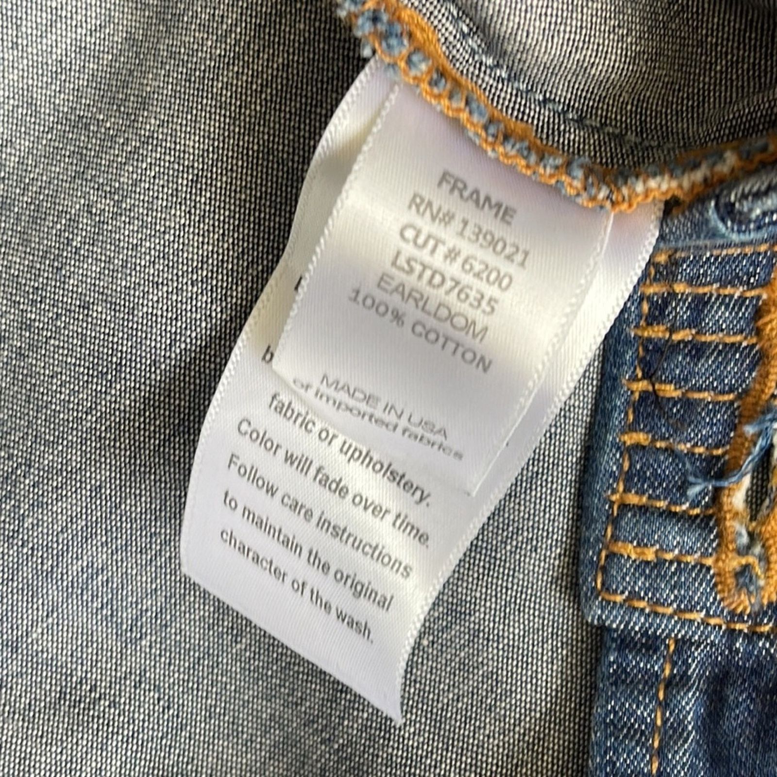 Frame FRAME Denim Le St. Tropez Earldom Denim Dress Size XS Size XS / US 0-2 / IT 36-38 - 7 Thumbnail