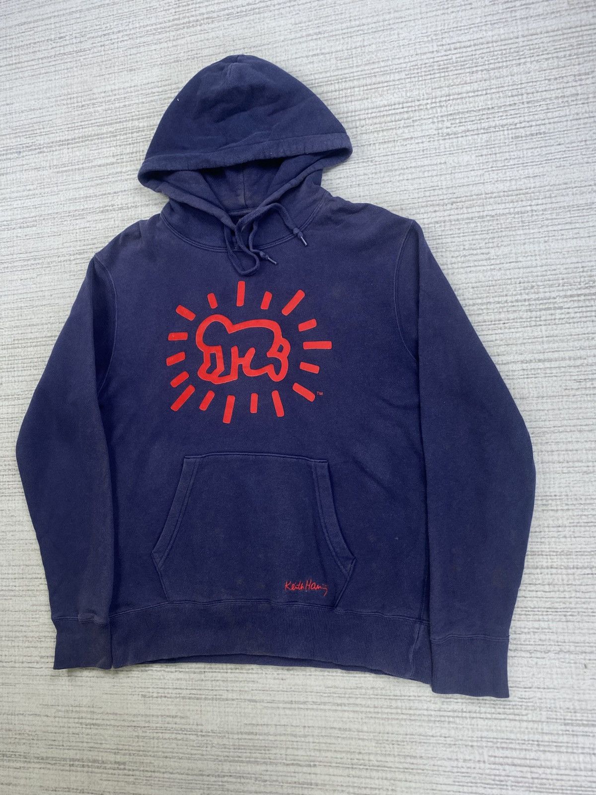 Keith Haring × Uniqlo × Vintage Vintage Keith Haring X Uniqlo Big Printed Hoodie Size US M / EU 48-50 / 2 - 4 Thumbnail