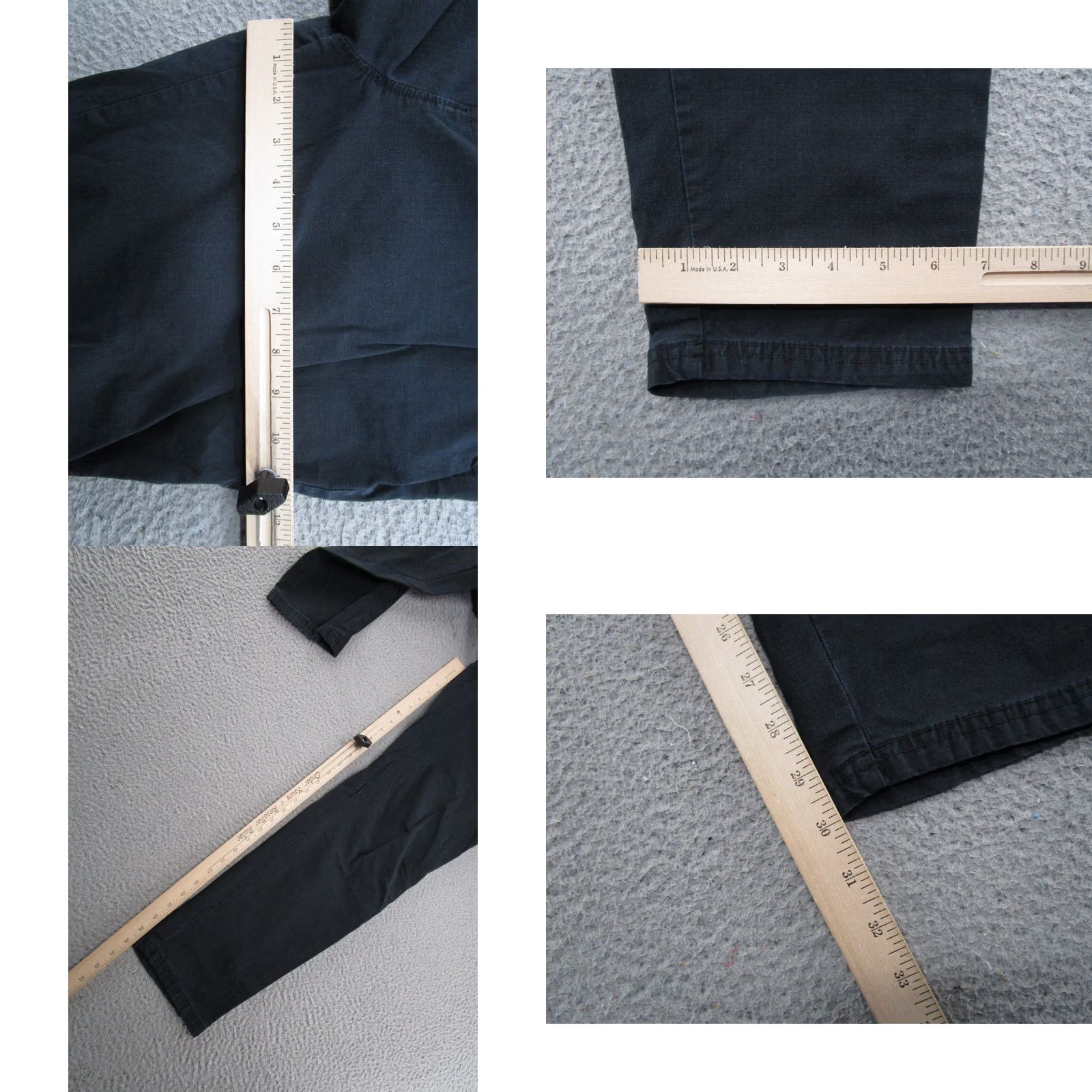 Vintage Columbia Women's Pants Belted Elastic Waist Ripstop Outdoor Tapered Size 14 Black Size 36" / US 14 / IT 50 - 8 Thumbnail