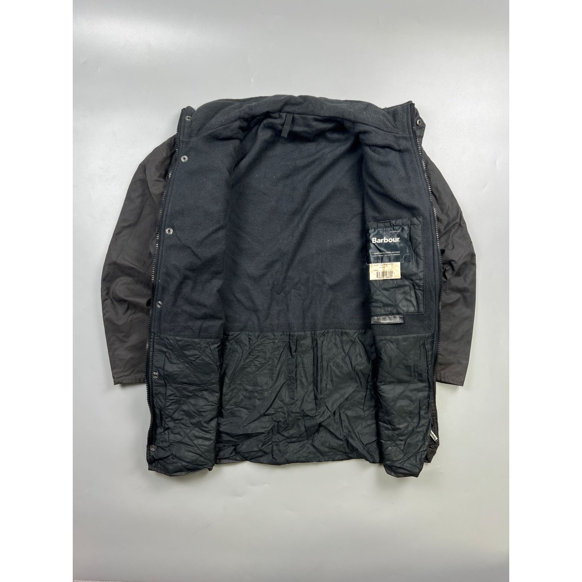 Barbour Barbour Polarwax Fleece Lined Wax Jacket (Y1014) Size US M / EU 48-50 / 2 - 7 Thumbnail