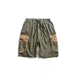 Other 20SS Simple Blue Japan Olive Patchwork Shorts Size US 32 / EU 48 - 1 Thumbnail
