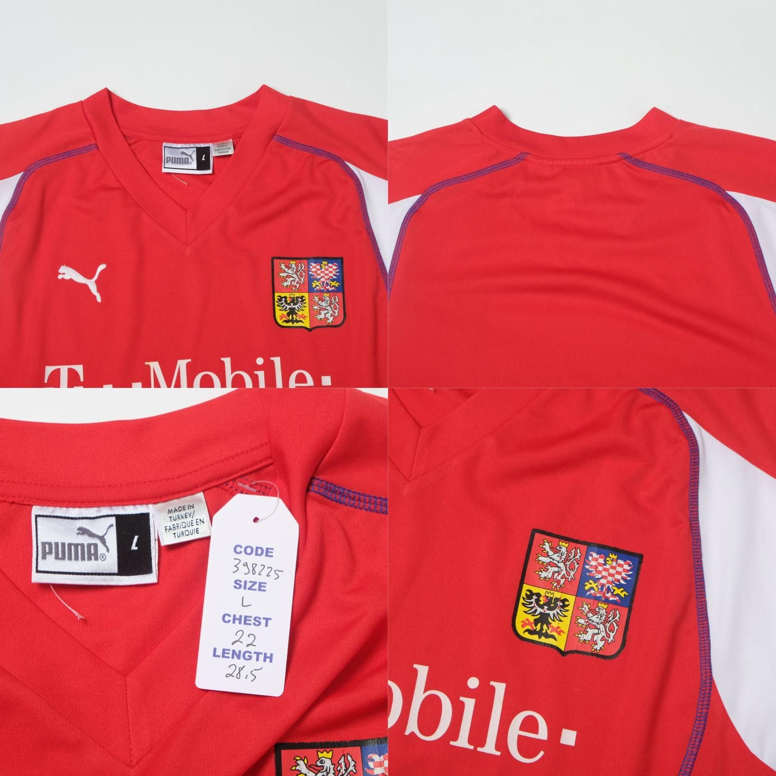 Puma 2003/04 Czech Republic Home Shirt Puma (L) Size US L / EU 52-54 / 3 - 4 Thumbnail