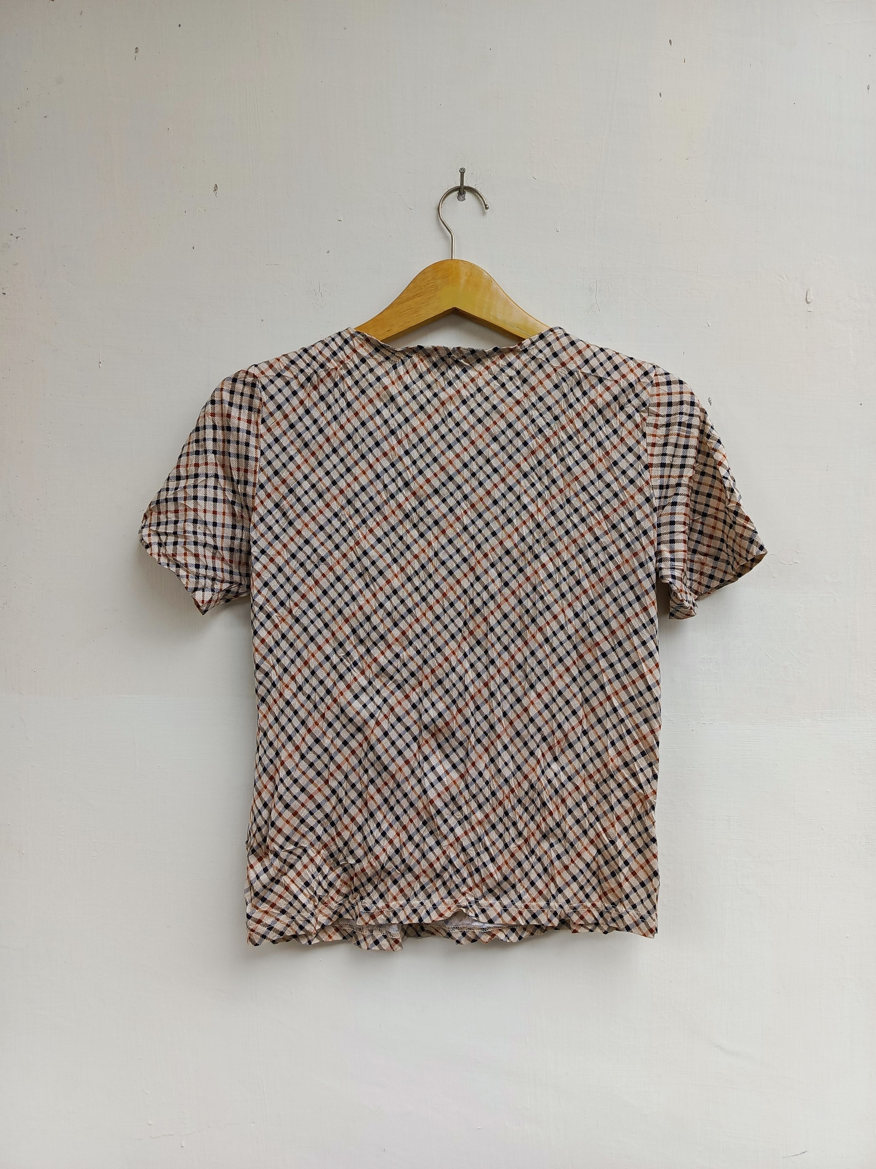 DAKS Daks london house check blouse shirt Size S / US 4 / IT 40 - 7 Thumbnail