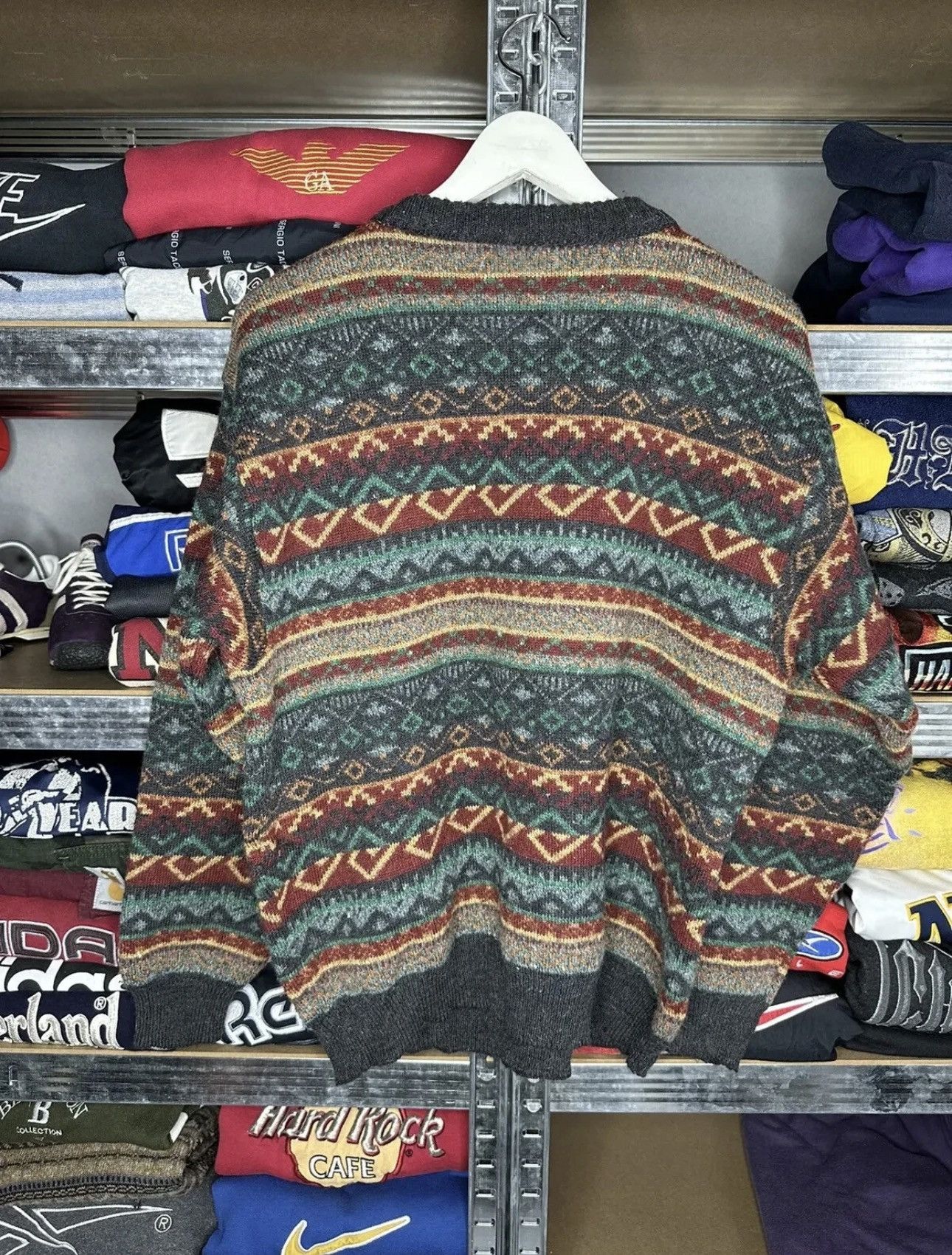 Other Vintage Old Money Sweater Gallery Art Knit Y2K Size US M / EU 48-50 / 2 - 2 Thumbnail