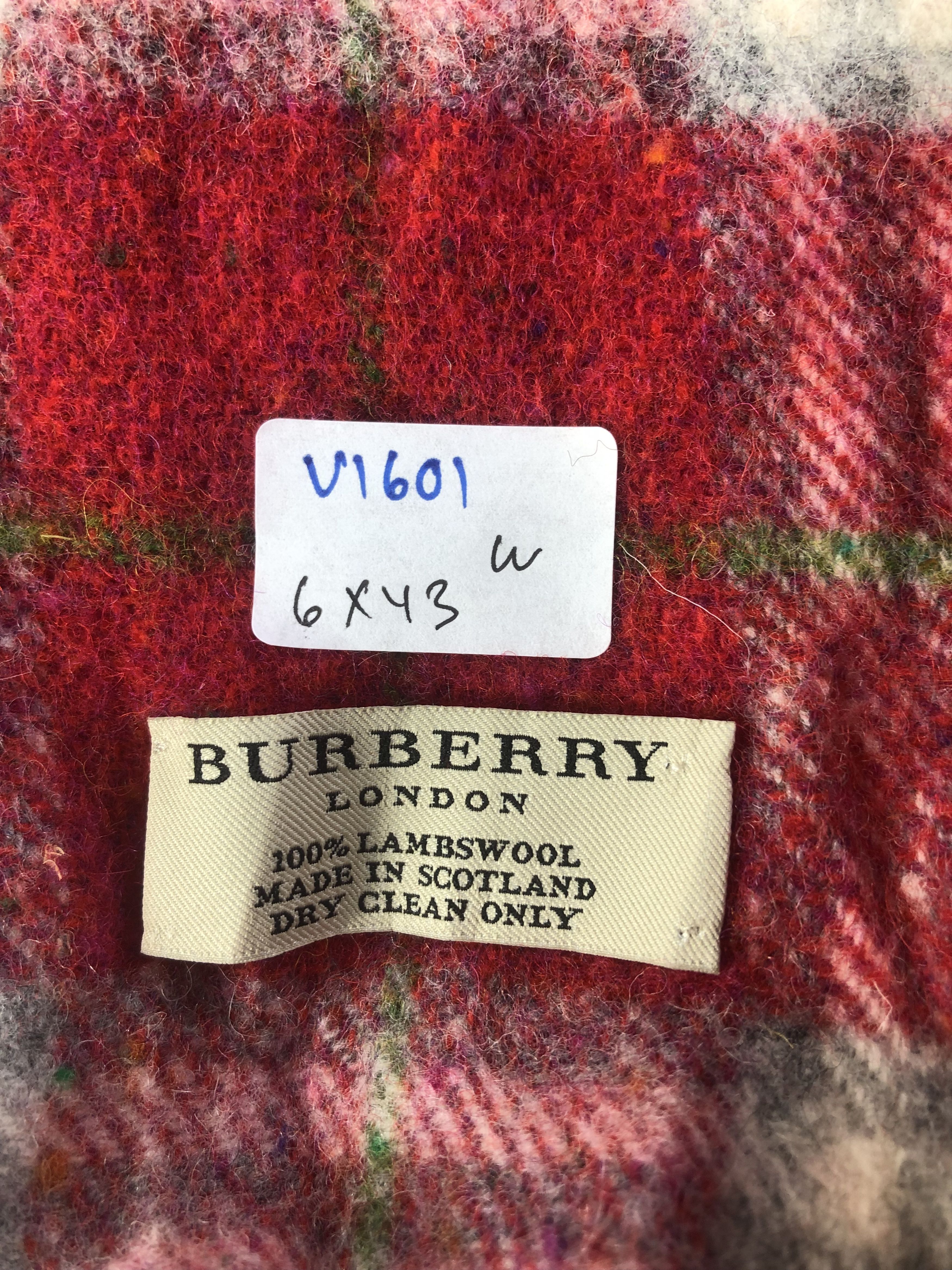Burberry Burberry Nova Check Wool Bobbles Scarf Muffler V1601 Size ONE SIZE - 4 Thumbnail