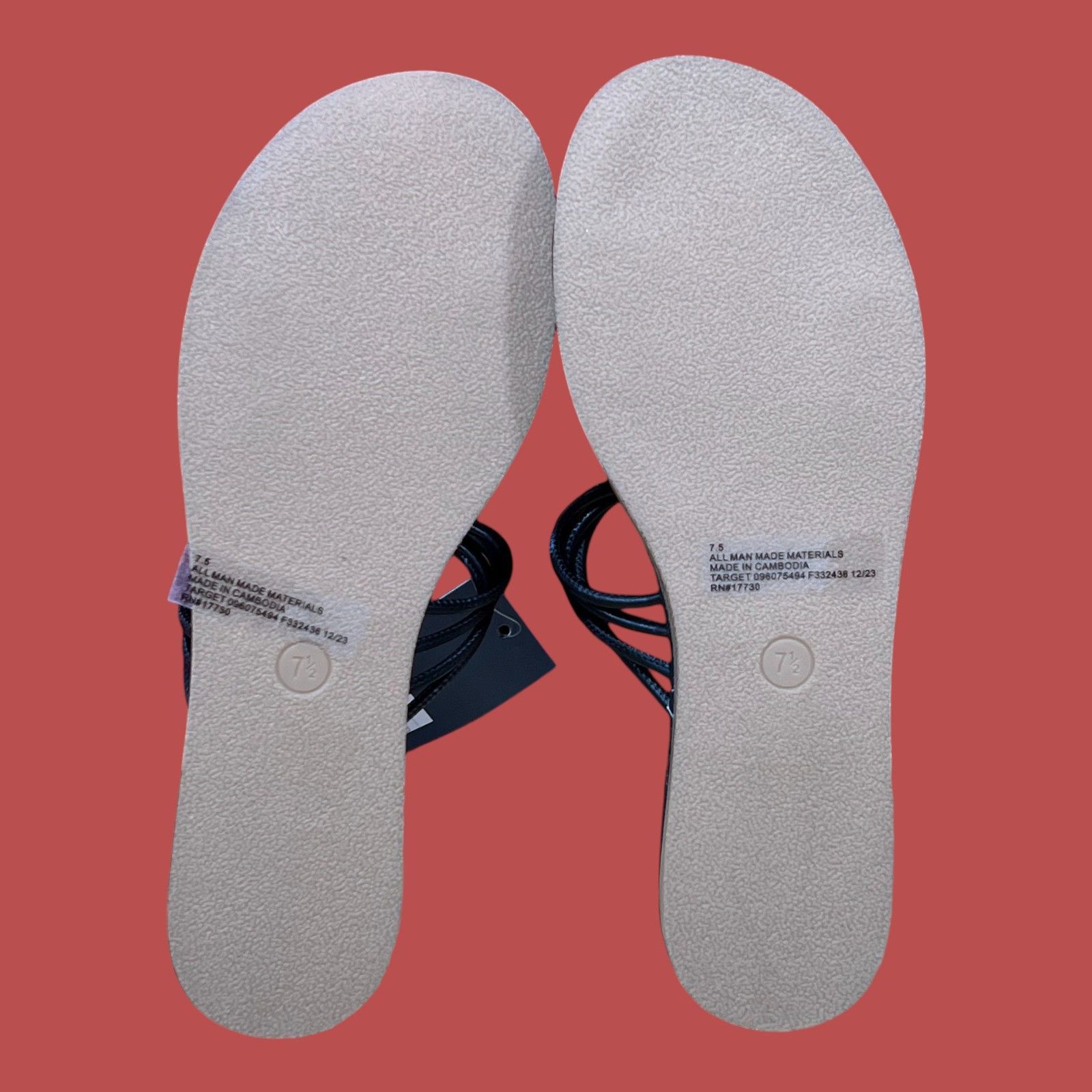 Other Universal Thread - Women's Aura Two Band Slide Sandals - Bla Size US 7.5 / IT 37.5 - 8 Thumbnail