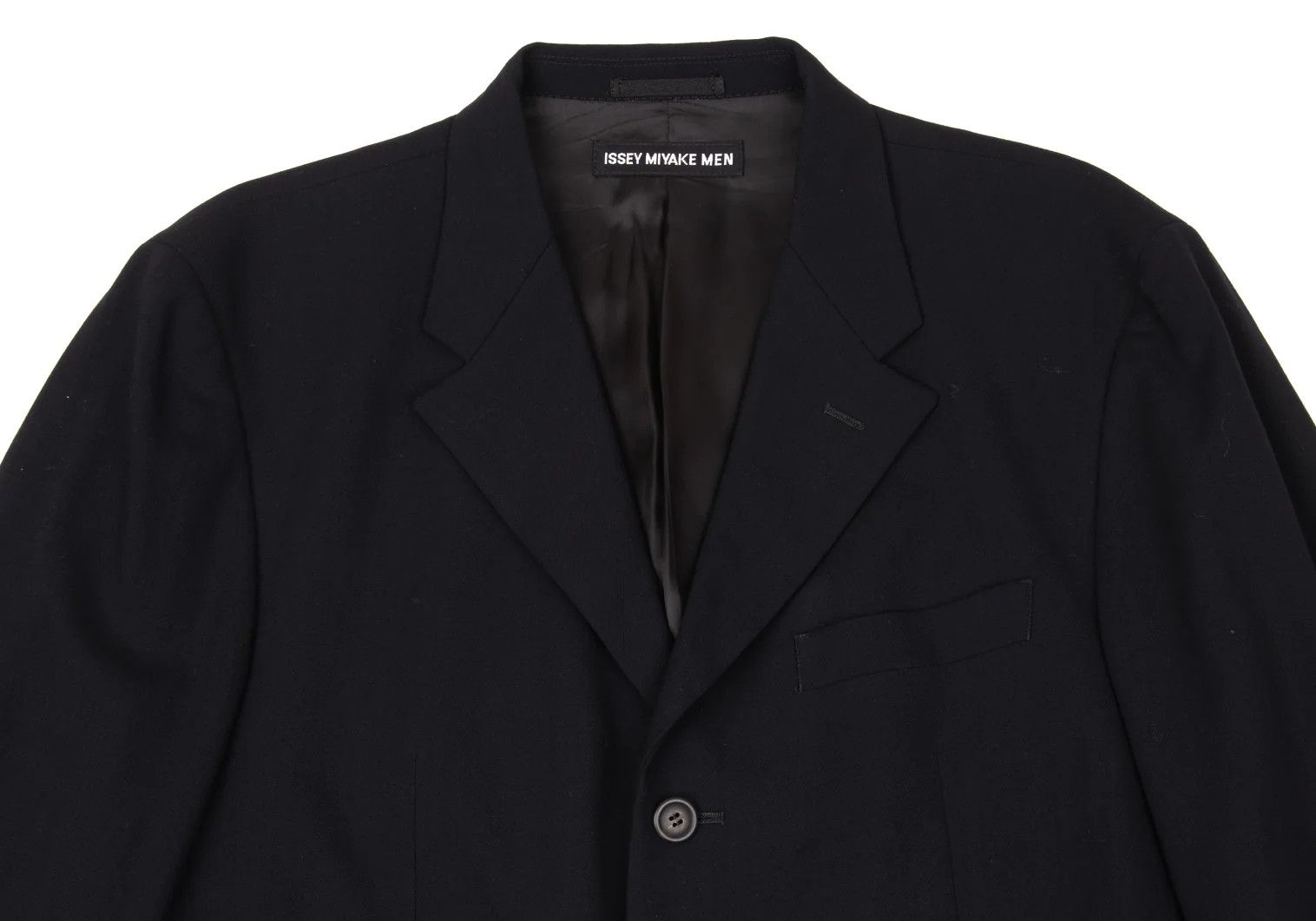 Issey Miyake Wool 3-Button Jacket in Navy Blue Size US L / EU 52-54 / 3 - 2 Thumbnail