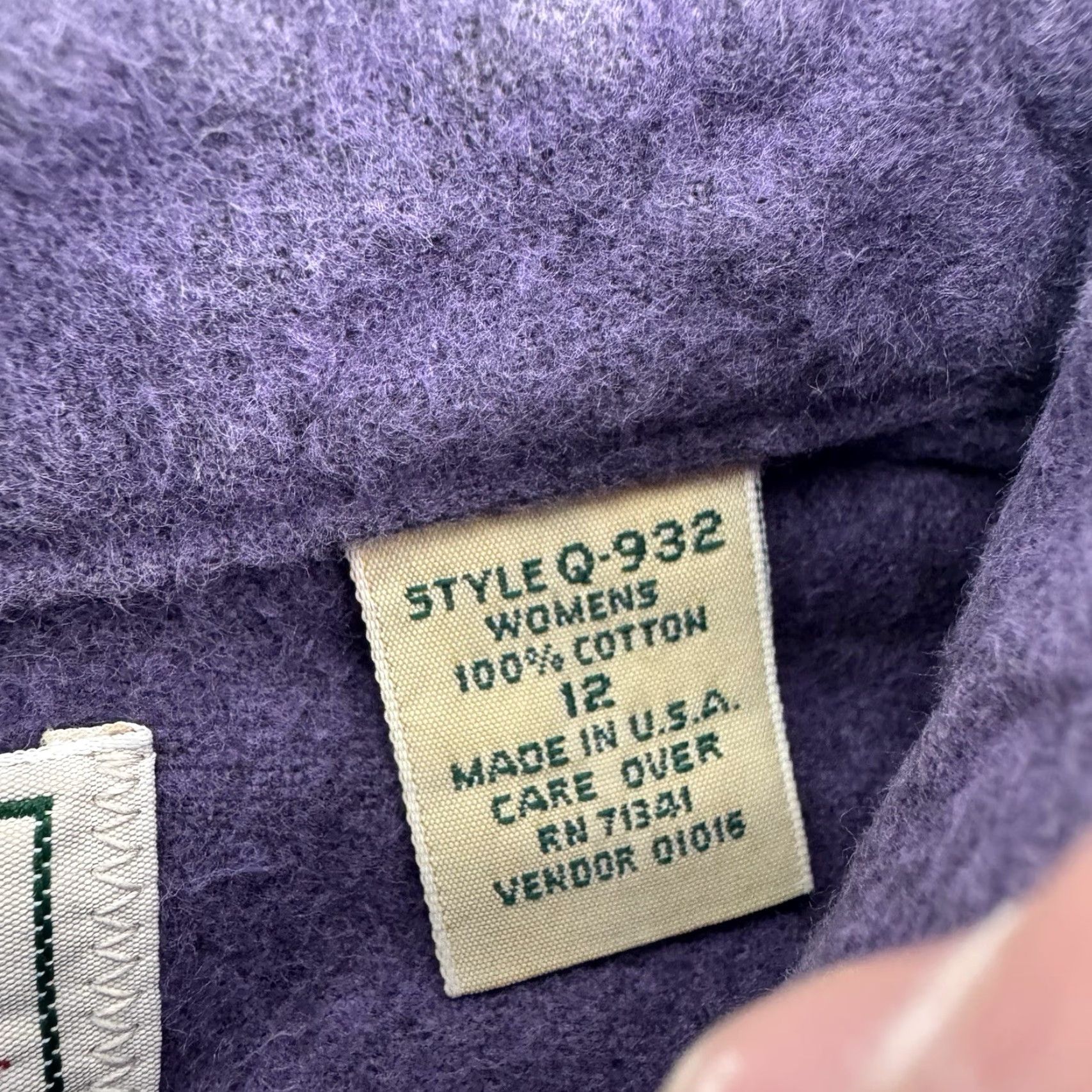 Vintage VINTAGE L.L. Bean Chamois Shirt Womens 12 Button-Up Long Sleeve Collared Purple 100% Cotton USA Outdoor Classic 90s Boys? Size XL / US 12-14 / IT 48-50 - 4 Thumbnail