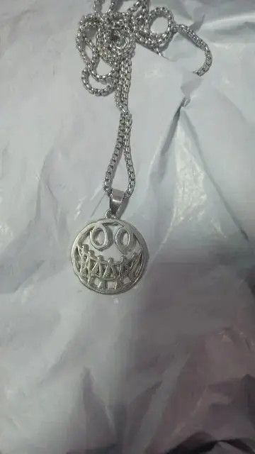Jewelry Smiley Face Pendant Chain Necklace Size ONE SIZE - 3 Thumbnail