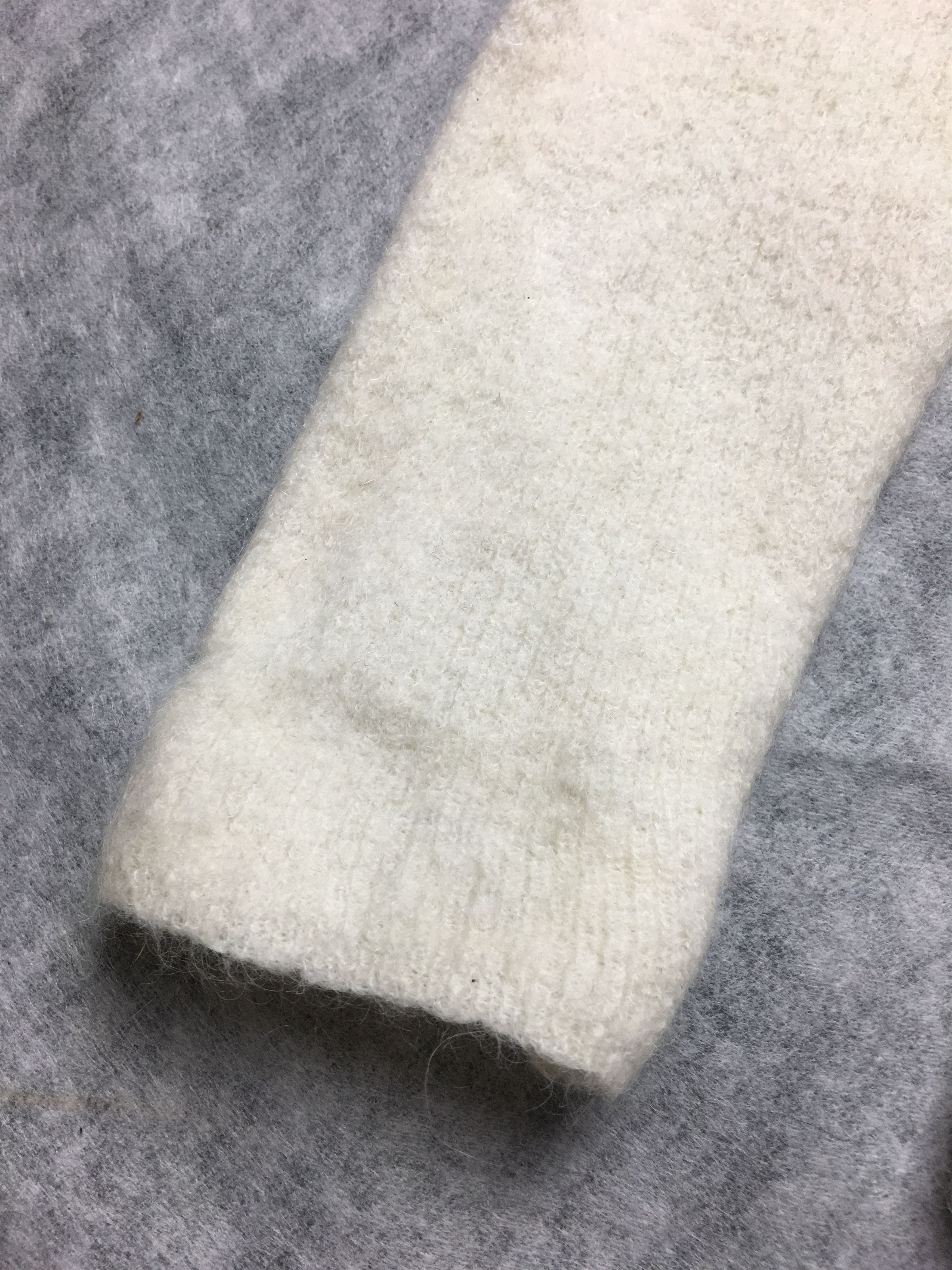 Sezane SÉZANE Gaspard Crop Cardigan Mohair Alpaca Sweater Ecru Size M / US 6-8 / IT 42-44 - 9 Thumbnail