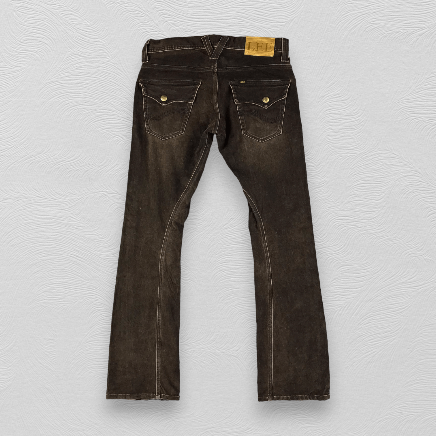 Lee Vintage Lee Jeans Faded Brown Flare Denim KJ1660 Size US 30 / EU 46 - 2 Thumbnail