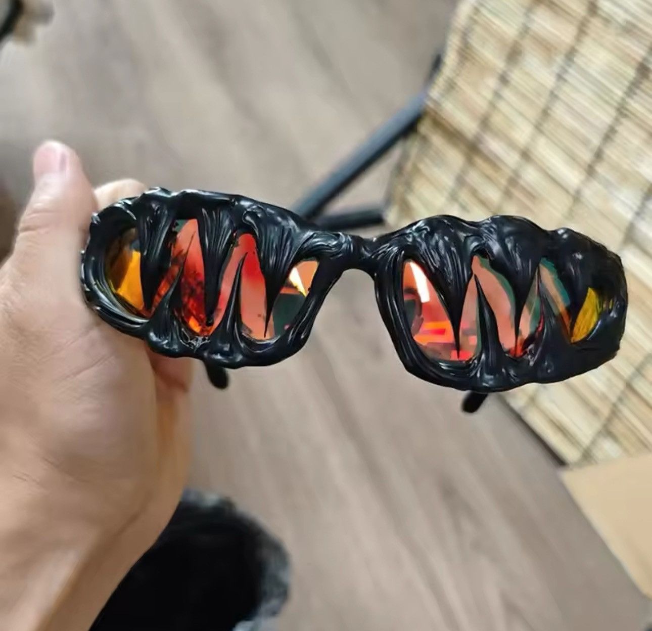 Designer × Vintage Streetstyle custom avant garde sunglasses Size ONE SIZE - 3 Thumbnail