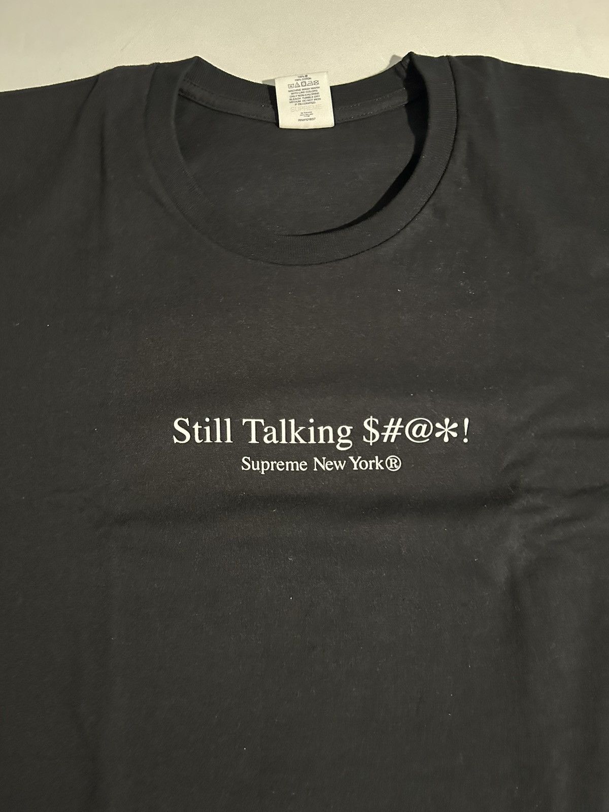 Supreme SUPREME - Still Talking Tee ‘Black’ Size US XXL / EU 58 / 5 - 3 Thumbnail