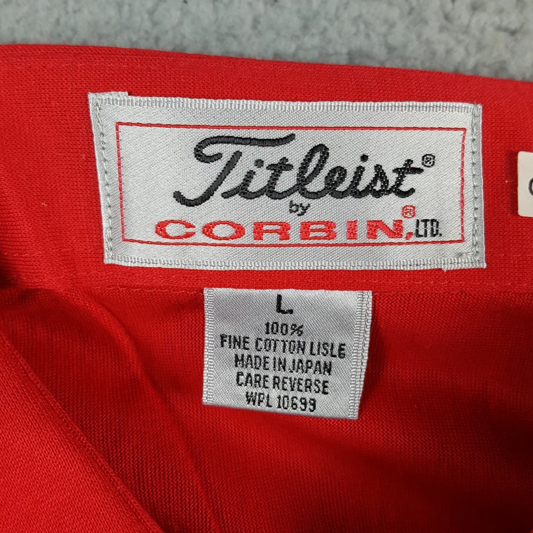Titleist VINTAGE Titleist Golf Preppy Red Pocket Polo Mens Size L Button Collared Shirt Pullover Size US L / EU 52-54 / 3 - 6 Thumbnail