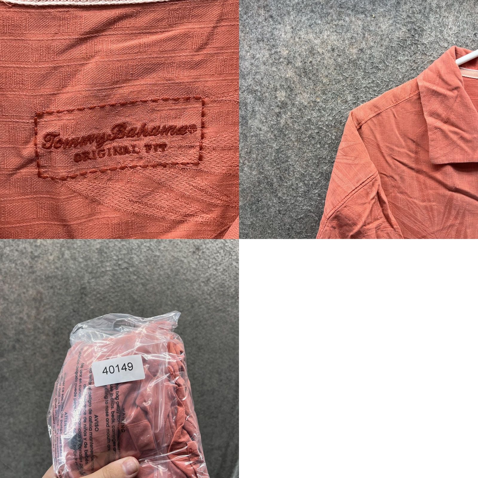 Tommy Bahama Tommy Bahama Shirt Men Large Pink Silk Hawaiian Camp Button Front Tropical Size US L / EU 52-54 / 3 - 8 Thumbnail