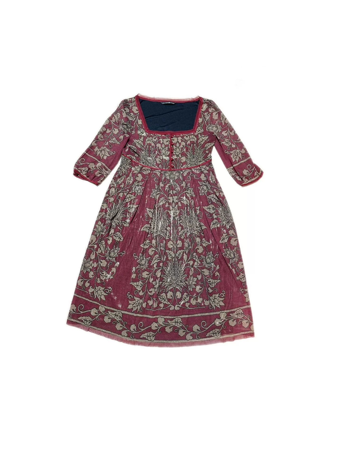 Vivienne Tam Vivienne Tam Floral Mesh Dress Size M / US 6-8 / IT 42-44 - 1 Thumbnail