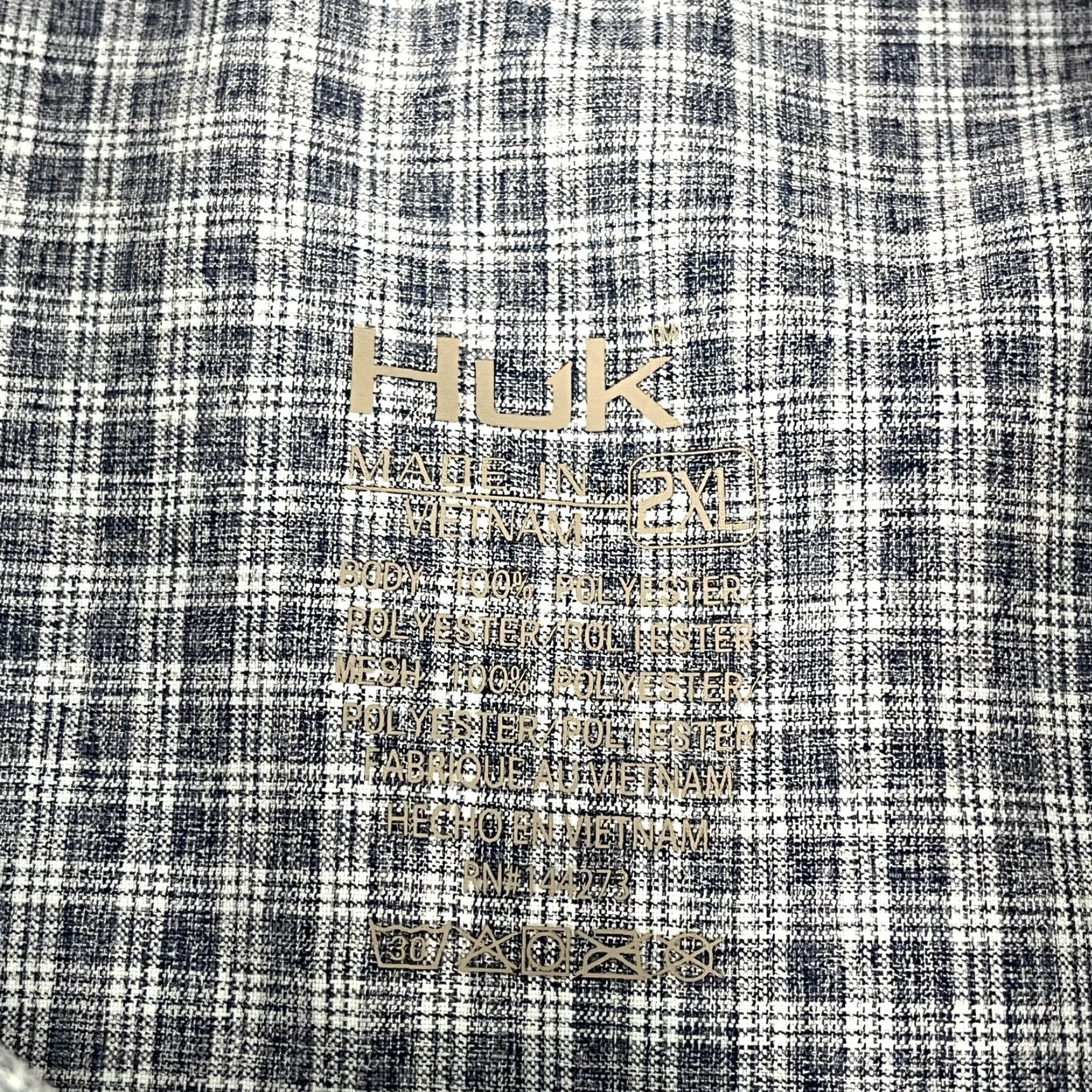 Vintage HUK Shirt Mens 2XL Blue Plaid Performance Fishing Button Down Long Sleeve Casual Size US XXL / EU 58 / 5 - 2 Thumbnail