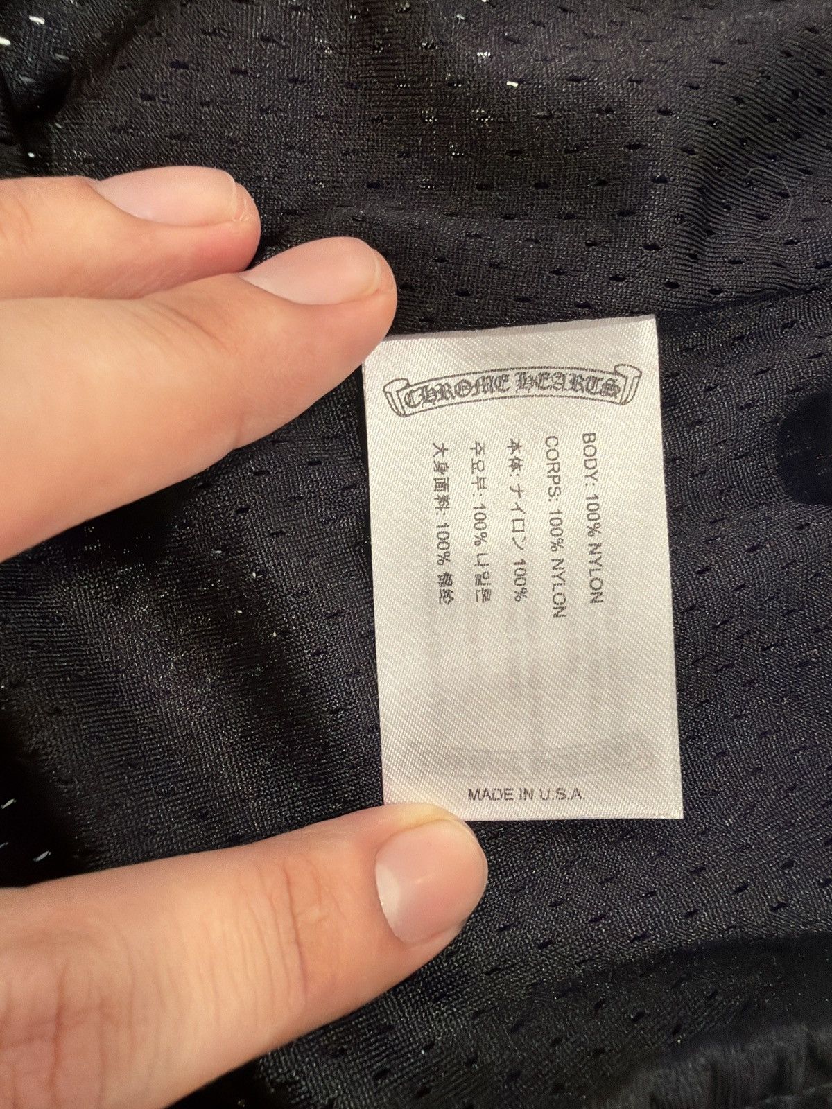 Chrome Hearts Chrome Hearts Varsity Black Mesh Booty Shorts Size 34" / US 12 / IT 48 - 4 Thumbnail
