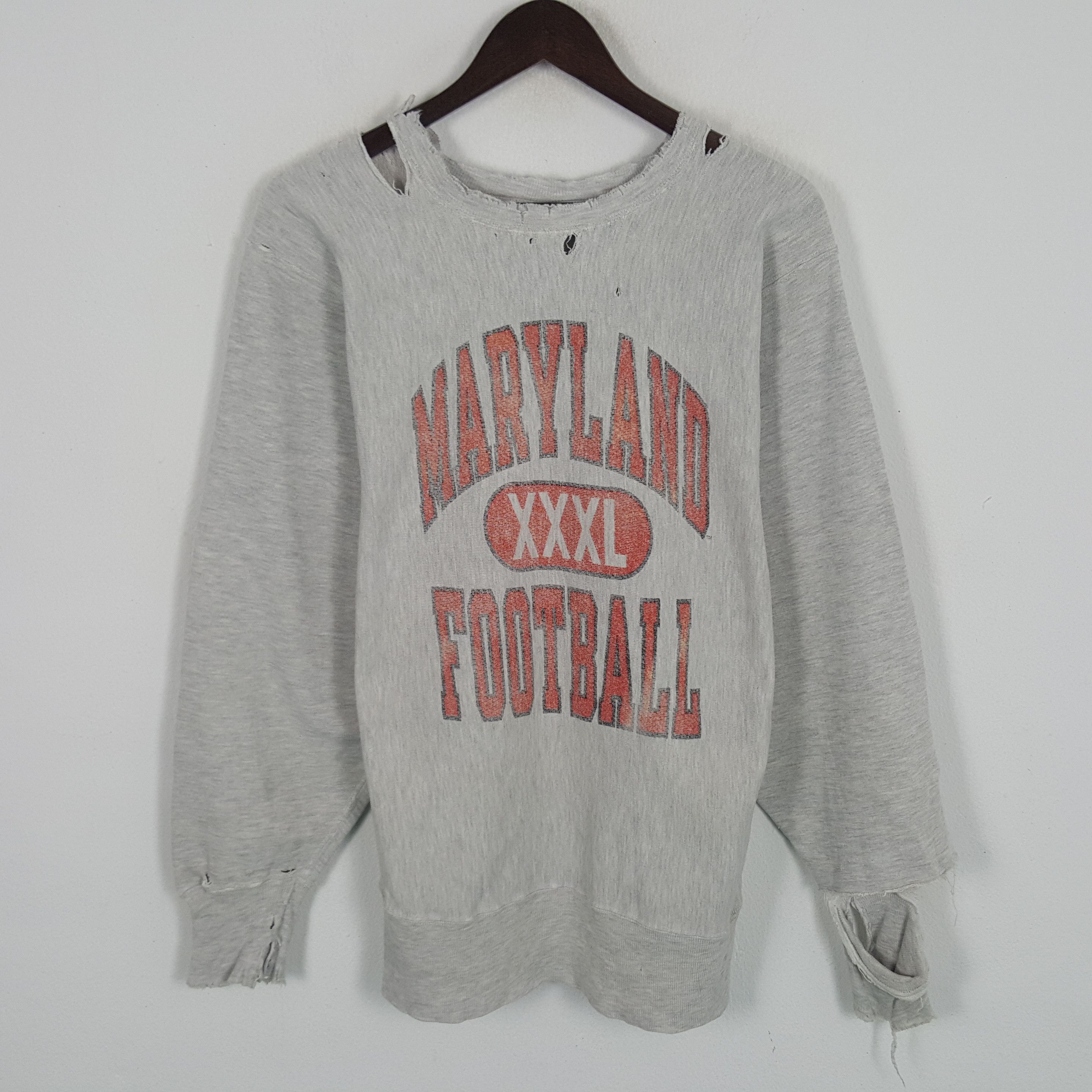 Champion × Vintage Vintage Maryland XXXL Fottball Sweatshirt Size US S / EU 44-46 / 1 - 1 Thumbnail
