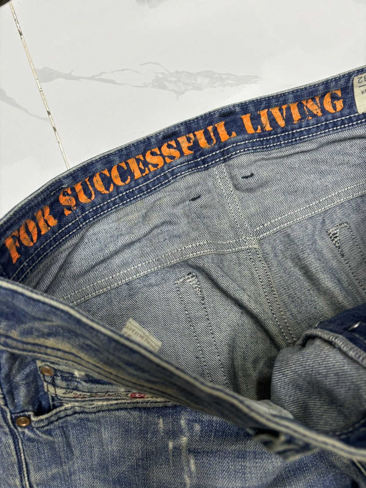 Diesel Vintage Diesel Baggy Jeans Distressed Denim Cropped Size US 34 / EU 50 - 10 Thumbnail