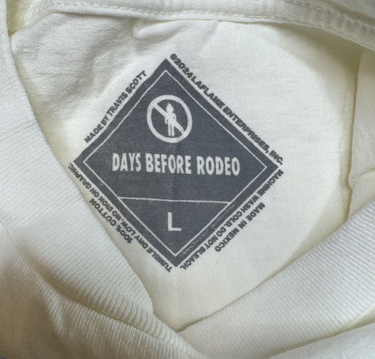 Sp5der Sp5der x Travis Scott Days Before Rodeo Tee Size LARGE Size US L / EU 52-54 / 3 - 3 Thumbnail