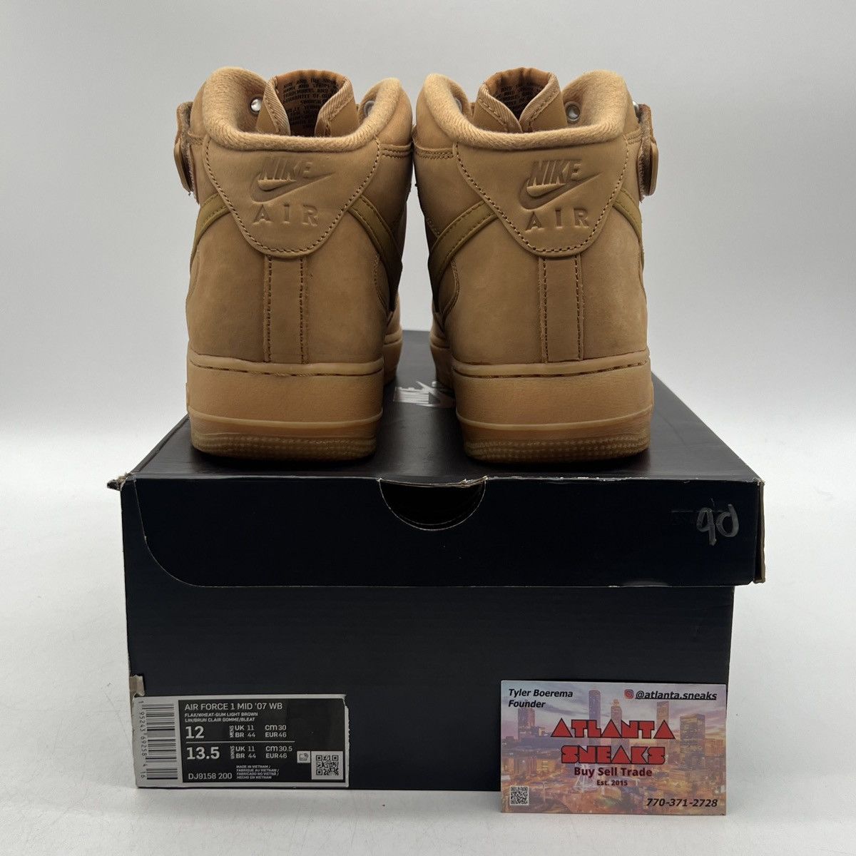 Nike Air Force 1 mid 07 flax Size US 12 / EU 45 - 3 Thumbnail