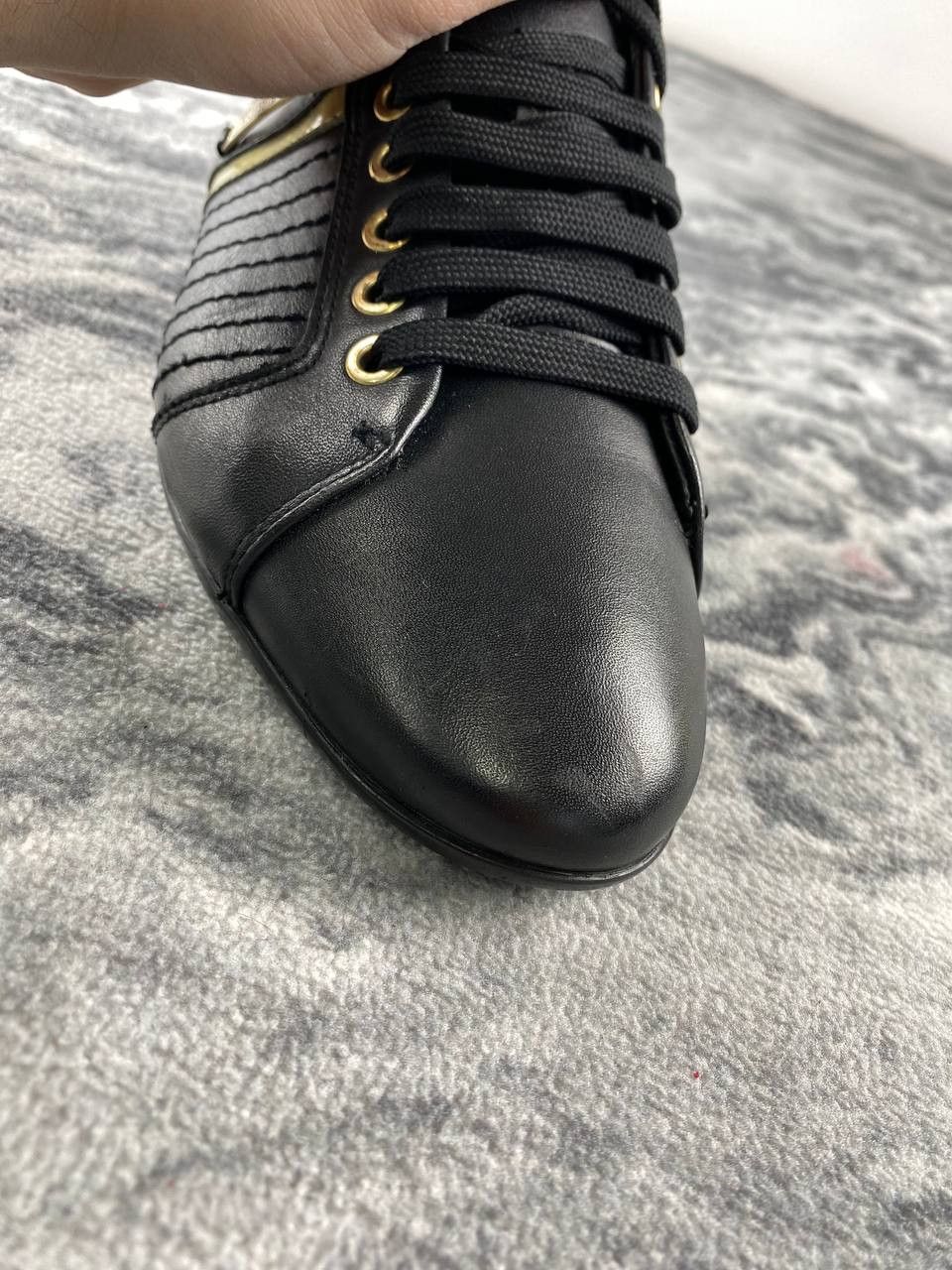 Versace Versace Collection Leather Sneakers Women Size US 9 / IT 39 - 10 Thumbnail