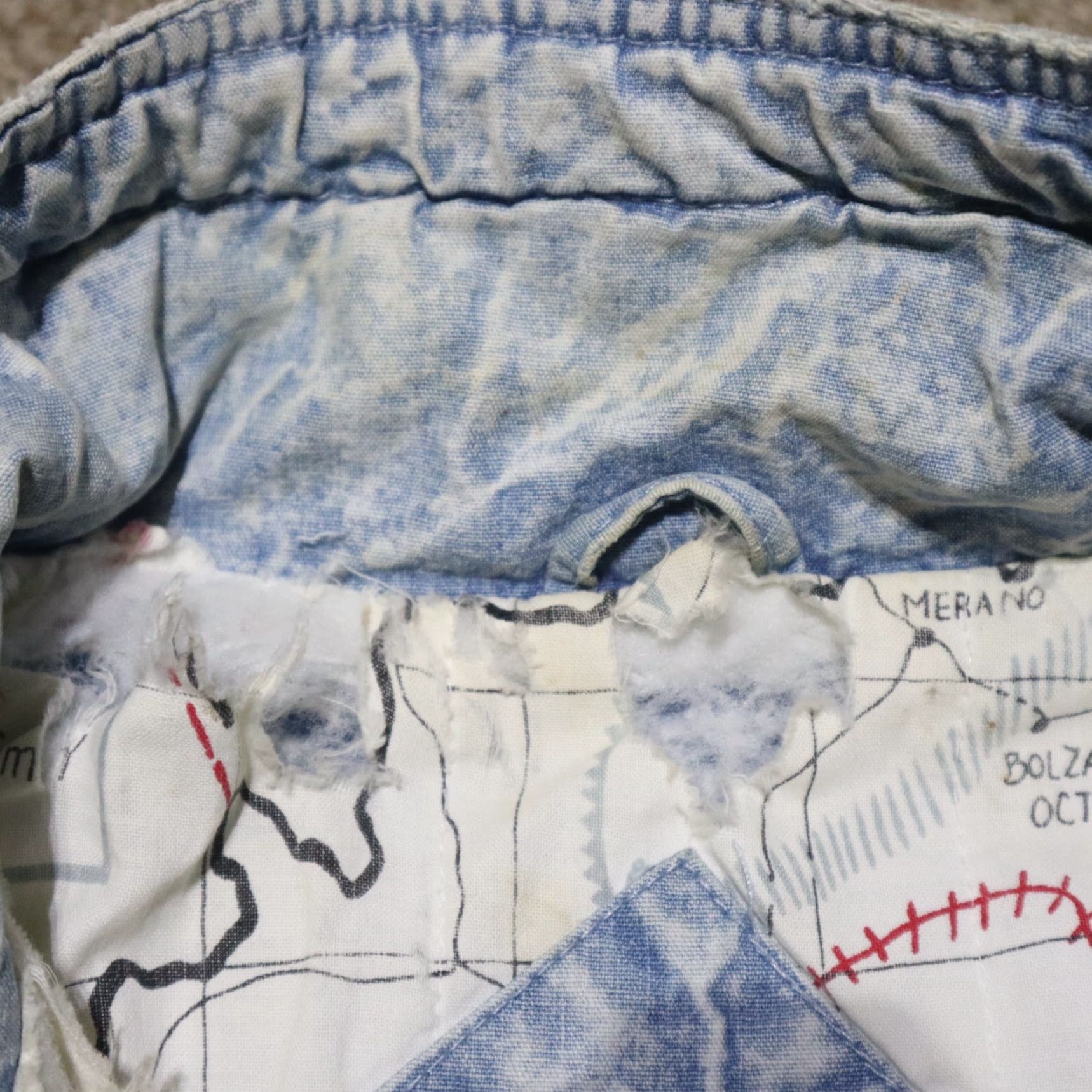 Vintage VINTAGE Stefano International Denim Jacket Women M Light Wash Blue Embellished Rhinestone Buttons Embroidered Trim Size 32" / US 10 / IT 46 - 6 Thumbnail