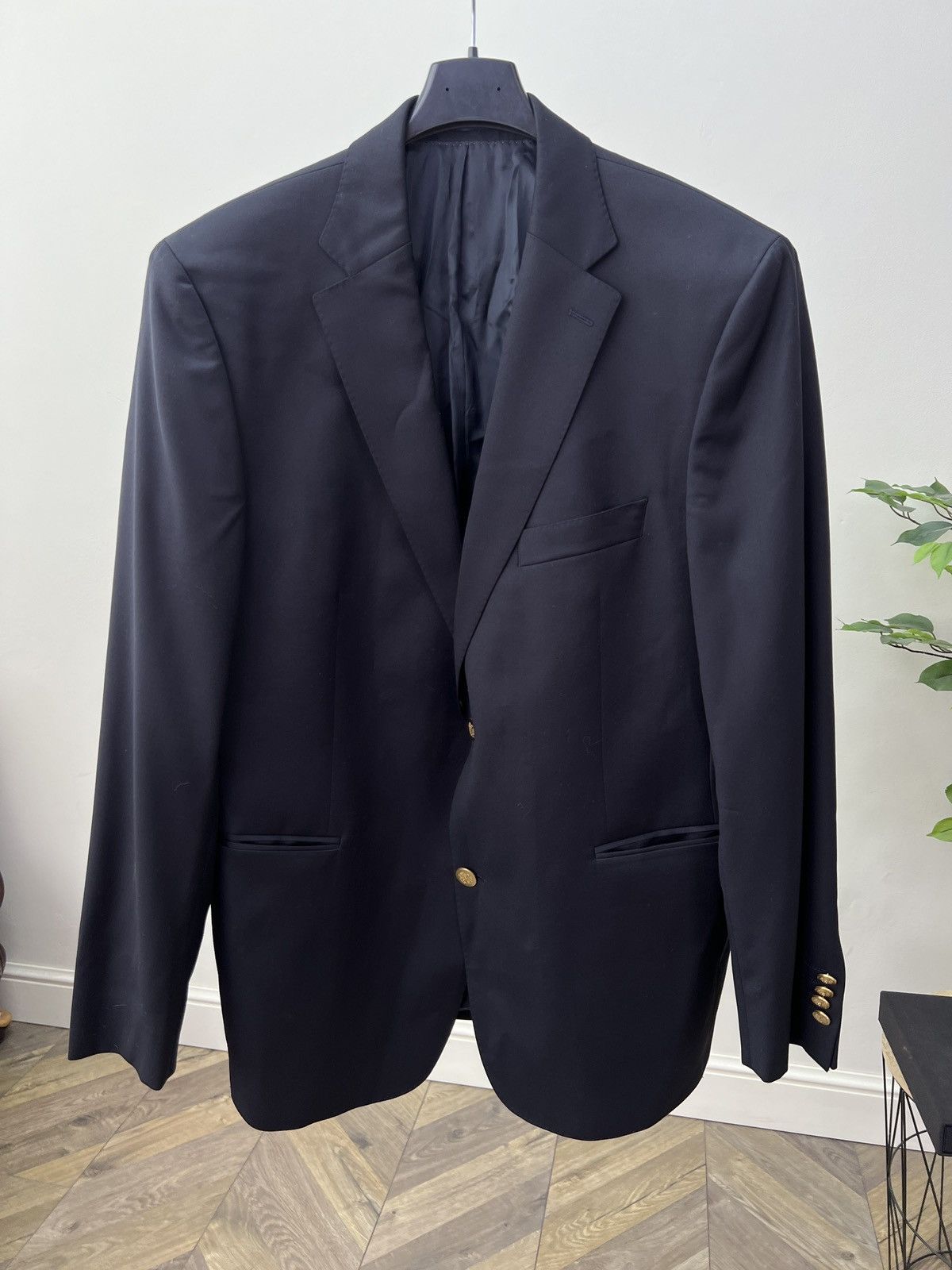 Other Vintage Eduard Dressler Blazer Wool Gold Buttons Classic Size 50R - 2 Thumbnail