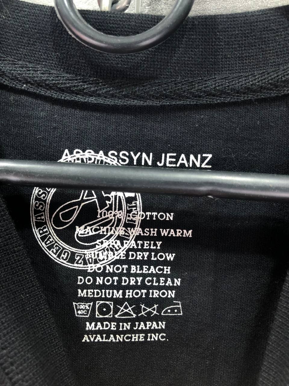 Japanese Brand × Vintage Assassyn Jeanz Black T-Shirt Japanese style Rare Size M Size US M / EU 48-50 / 2 - 7 Thumbnail